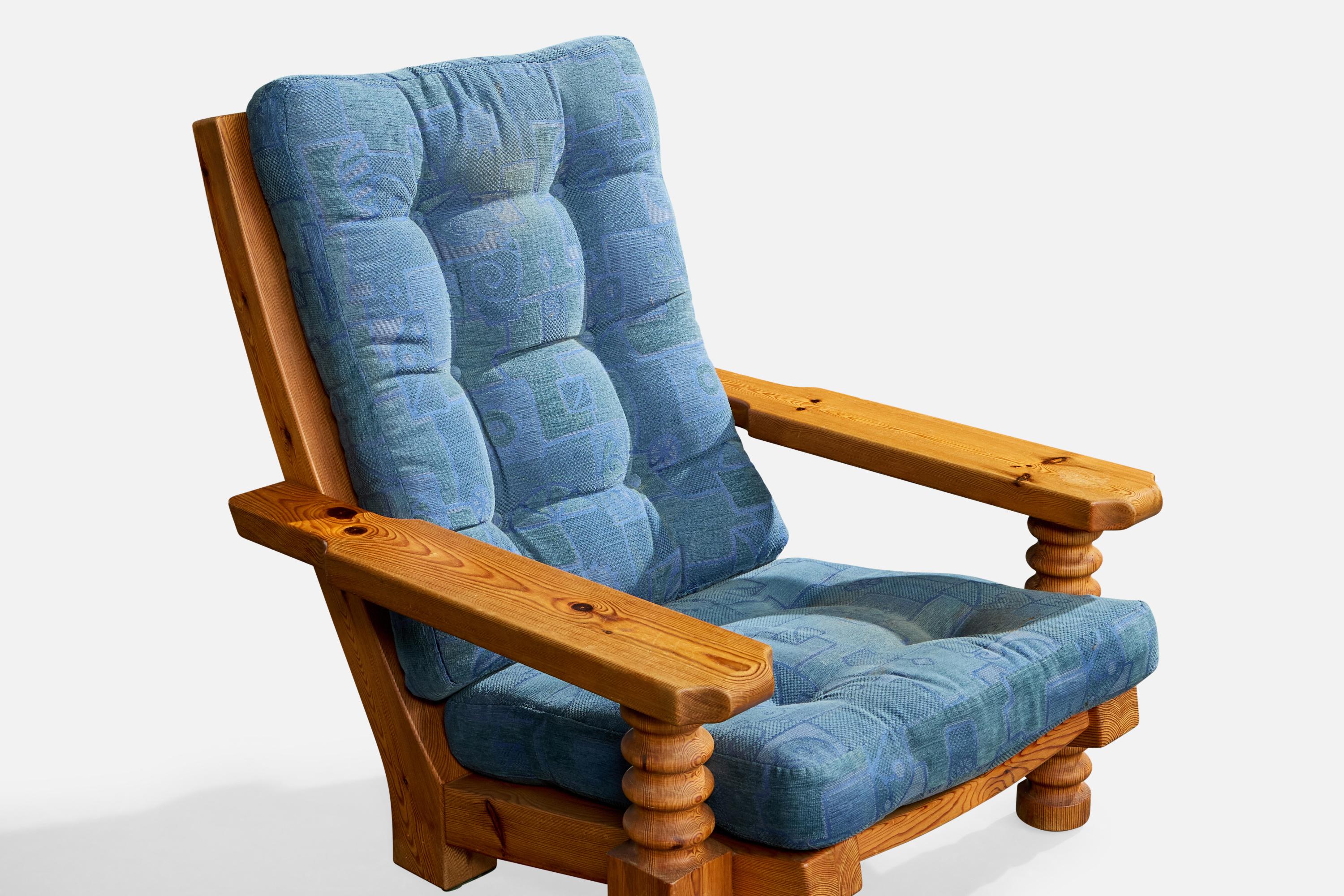 Chaises longues Collden, pin, tissu, Suède, 1970 en vente 1