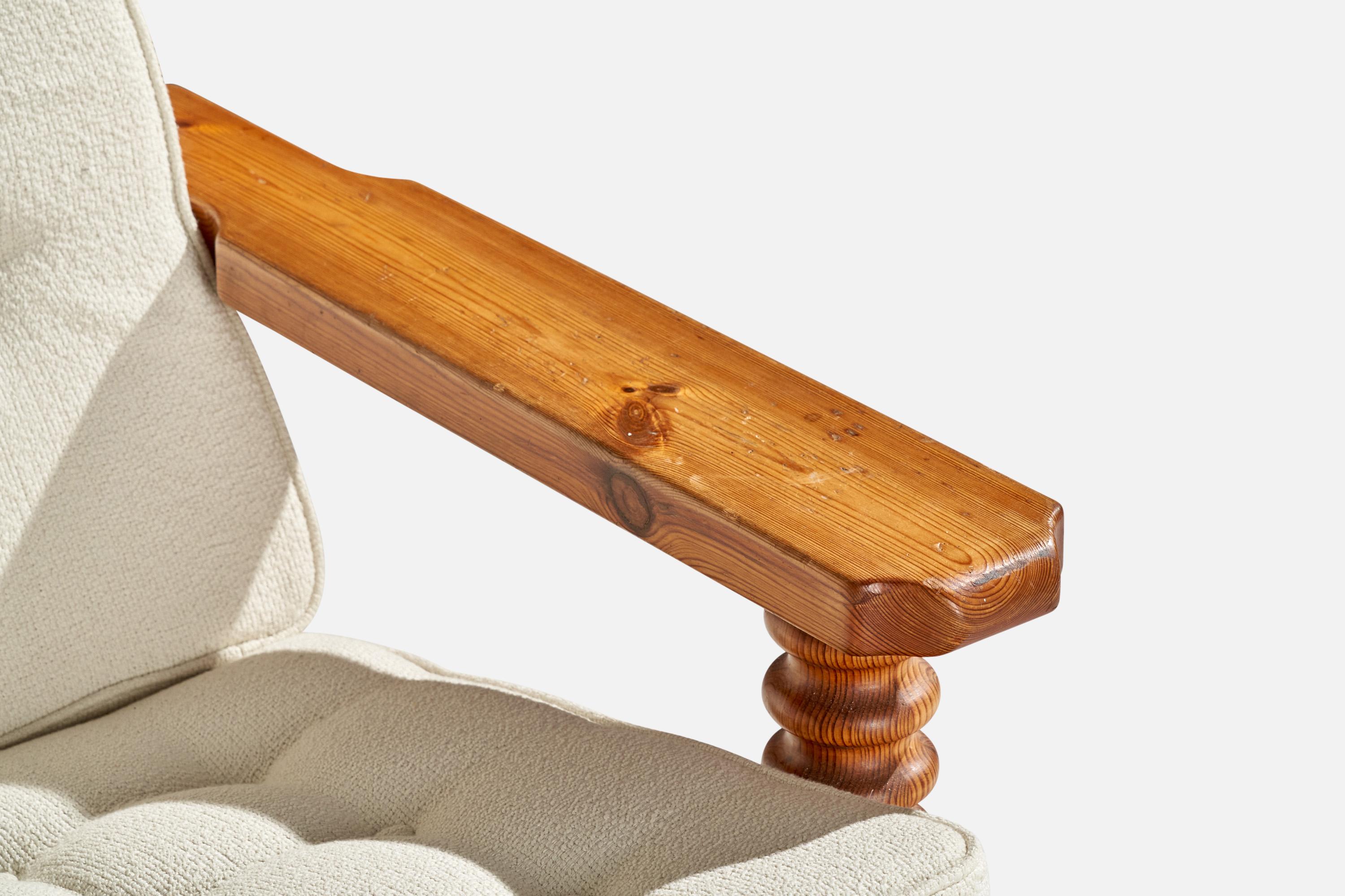 Chaises longues Collden, pin, tissu, Suède, 1970 en vente 3