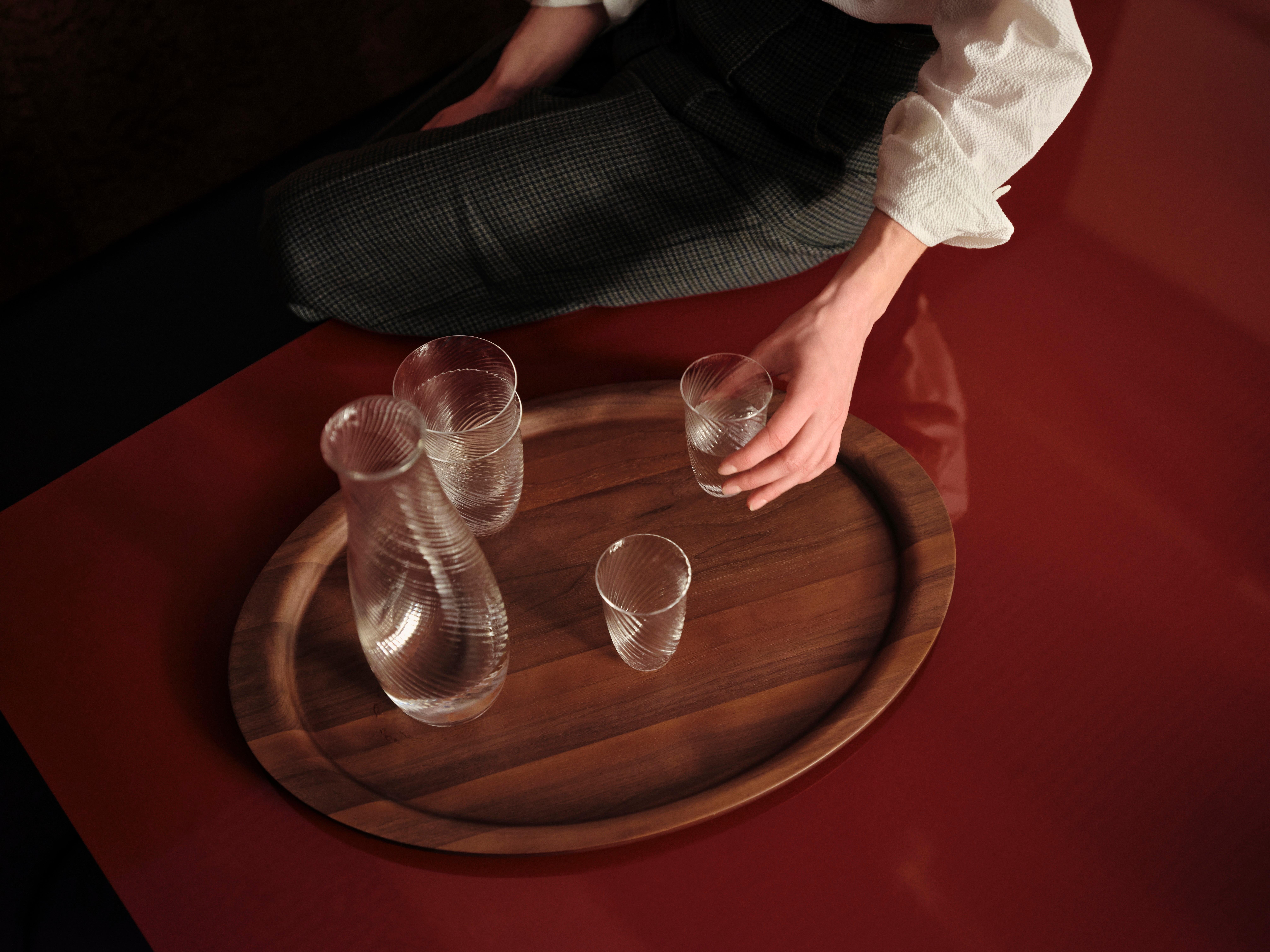 Contemporary Collect Tray, Sc65, Lacquered Walnut by Space Copenhagen for &Tradition For Sale