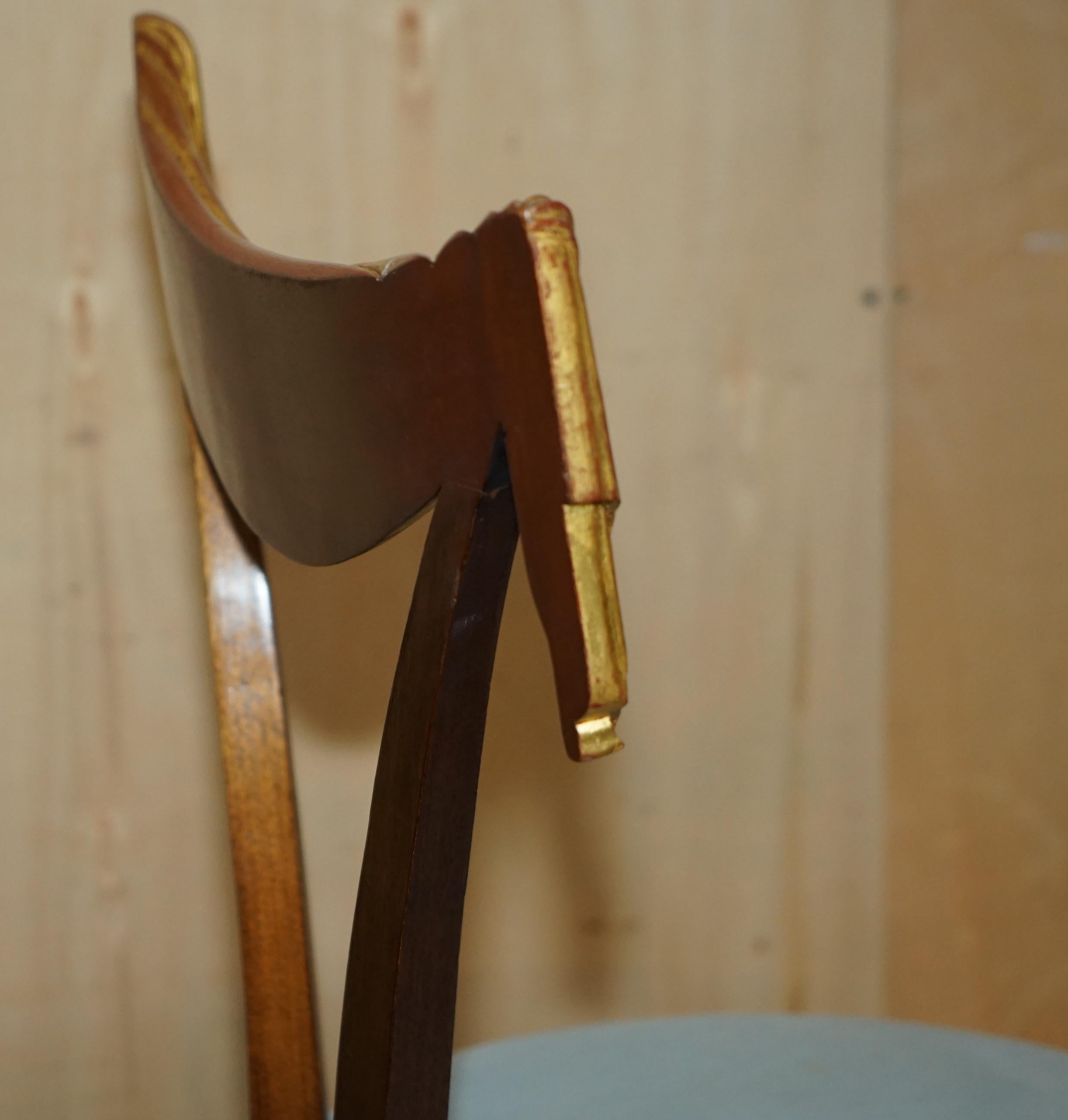 COLLECTABLE 1940's ORIGINAL UPHOLSTERY DOROTHY DRAPER GROSFELD HOUSE SIDE CHAIR For Sale 6