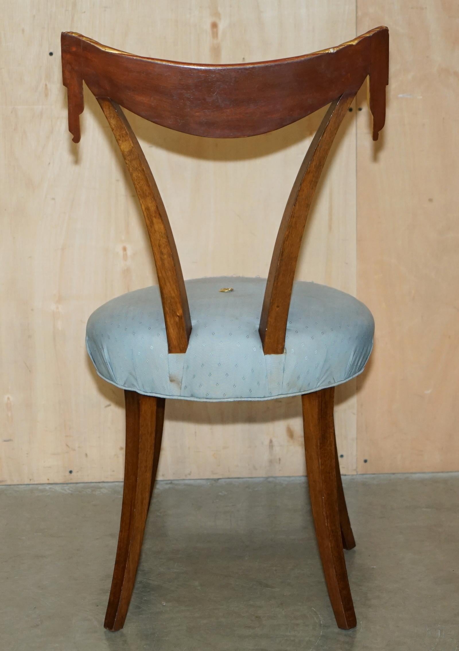 COLLECTABLE 1940's ORIGINAL UPHOLSTERY DOROTHY DRAPER GROSFELD HOUSE SIDE CHAIR For Sale 7