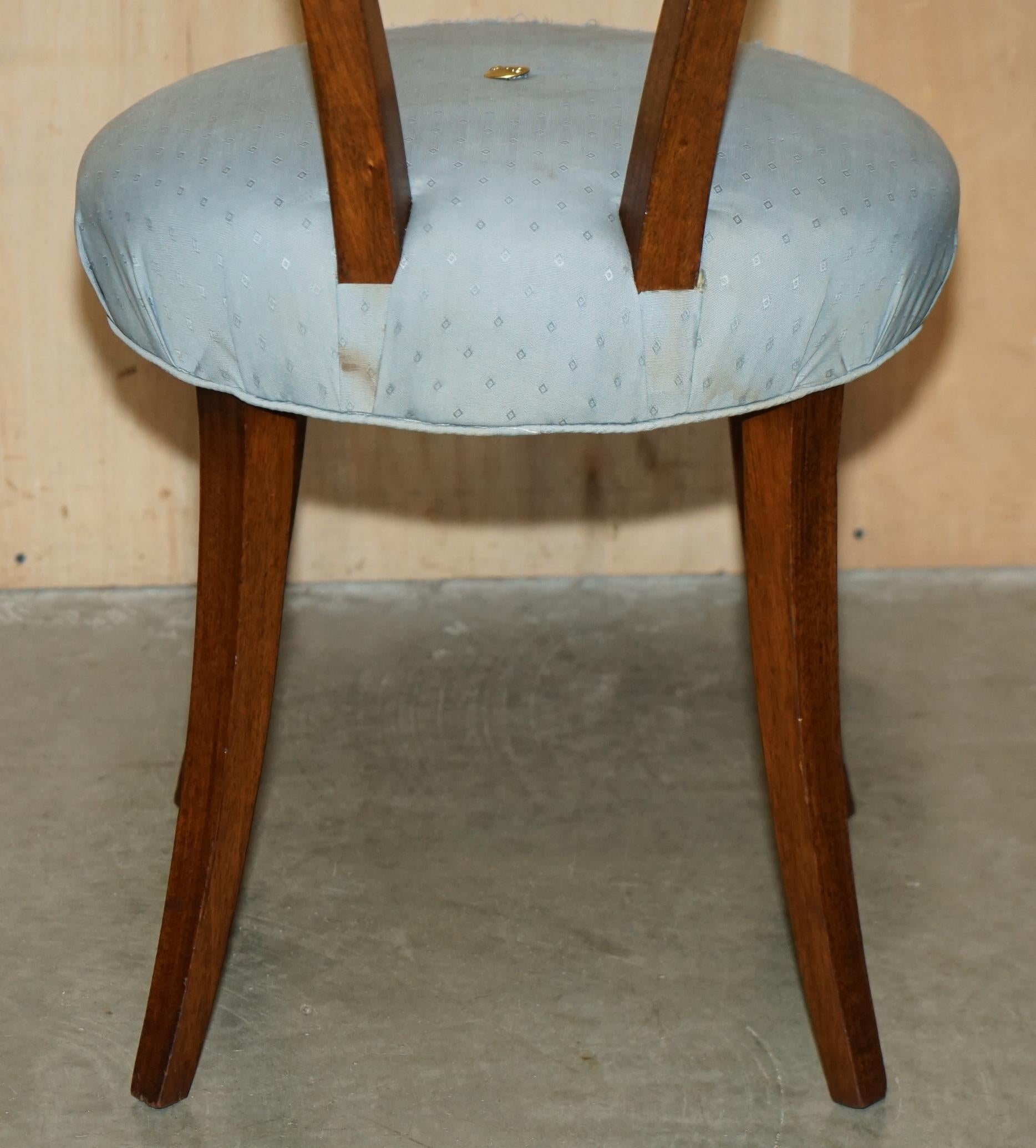 COLLECTABLE 1940's ORIGINAL UPHOLSTERY DOROTHY DRAPER GROSFELD HOUSE SIDE CHAIR For Sale 9