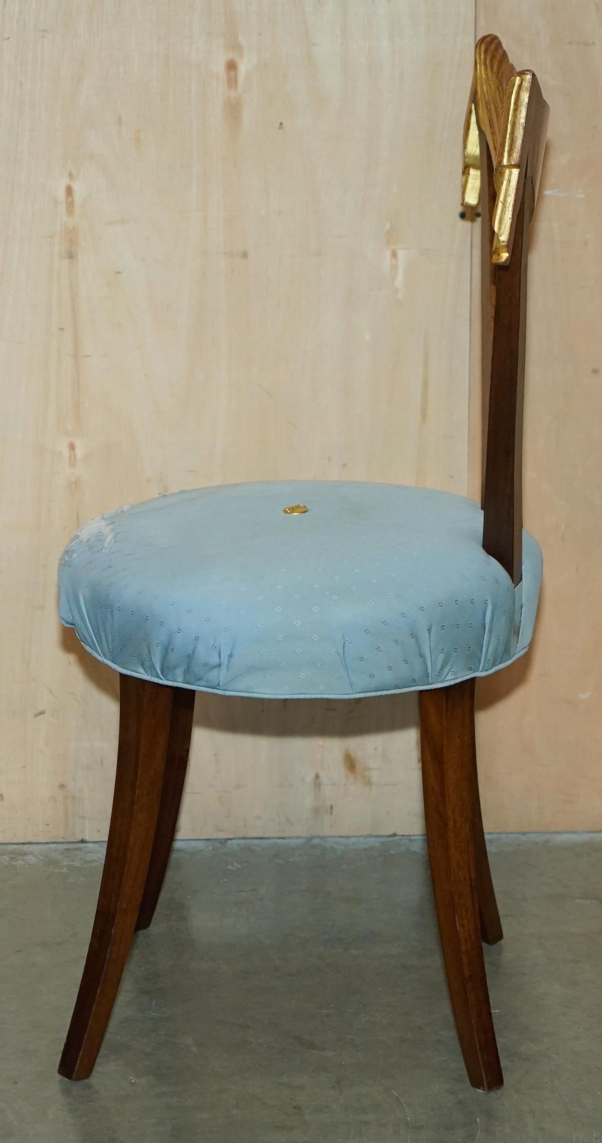 COLLECTABLE 1940's ORIGINAL UPHOLSTERY DOROTHY DRAPER GROSFELD HOUSE SIDE CHAIR For Sale 10