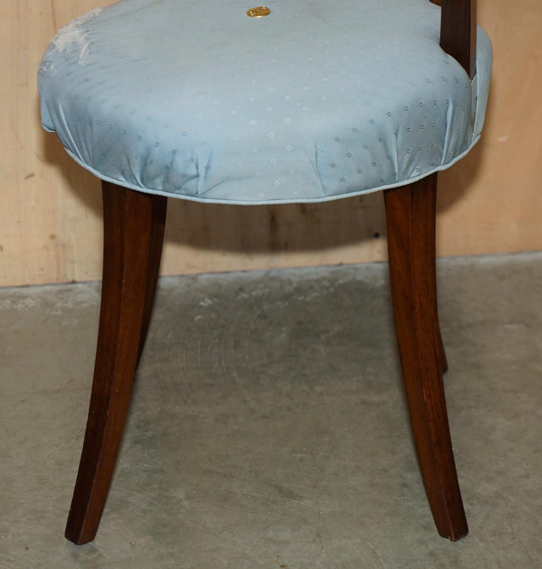 COLLECTABLE 1940's ORIGINAL UPHOLSTERY DOROTHY DRAPER GROSFELD HOUSE SIDE CHAIR For Sale 11