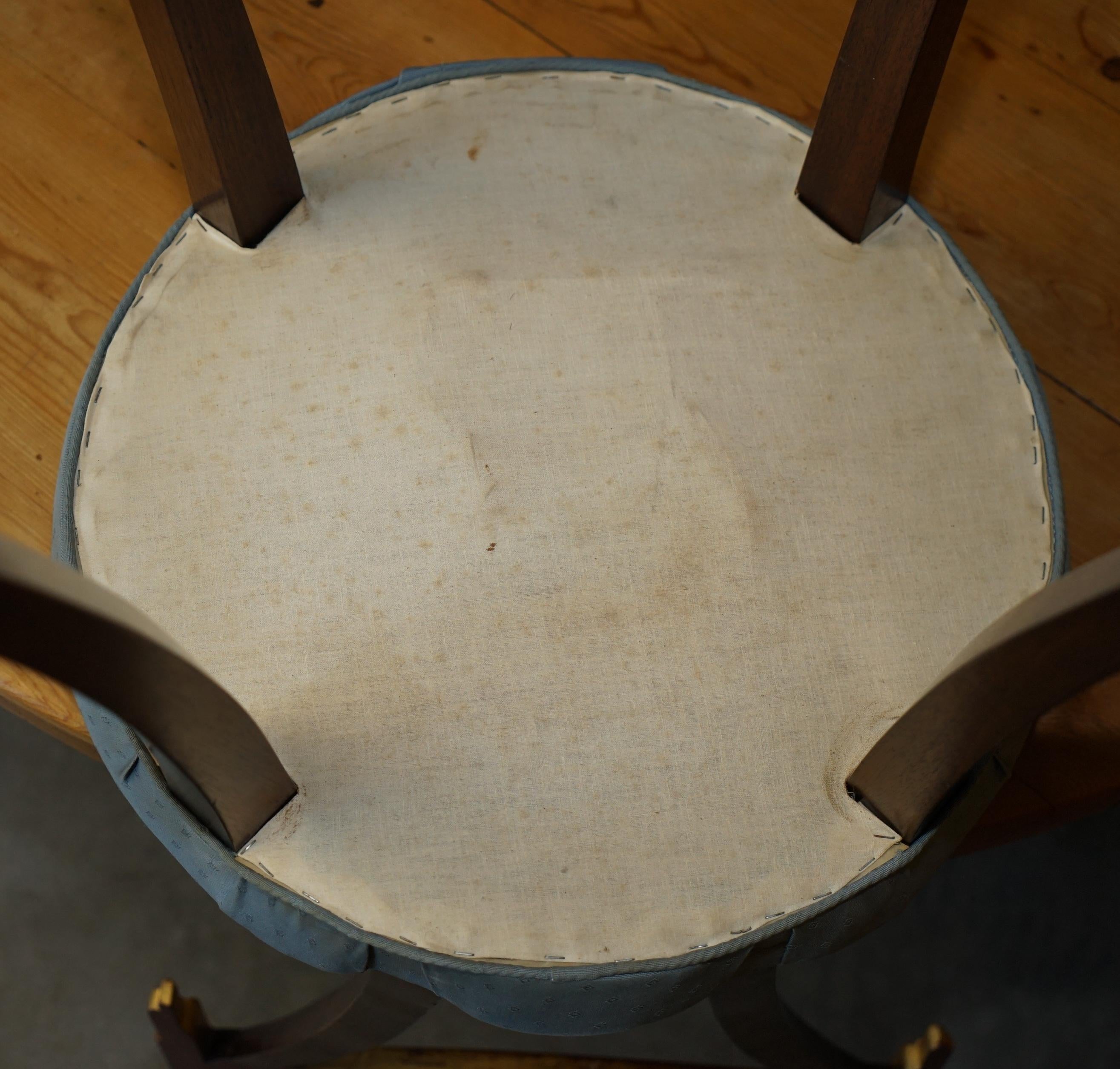 COLLECTABLE 1940's ORIGINAL UPHOLSTERY DOROTHY DRAPER GROSFELD HOUSE SIDE CHAIR For Sale 12
