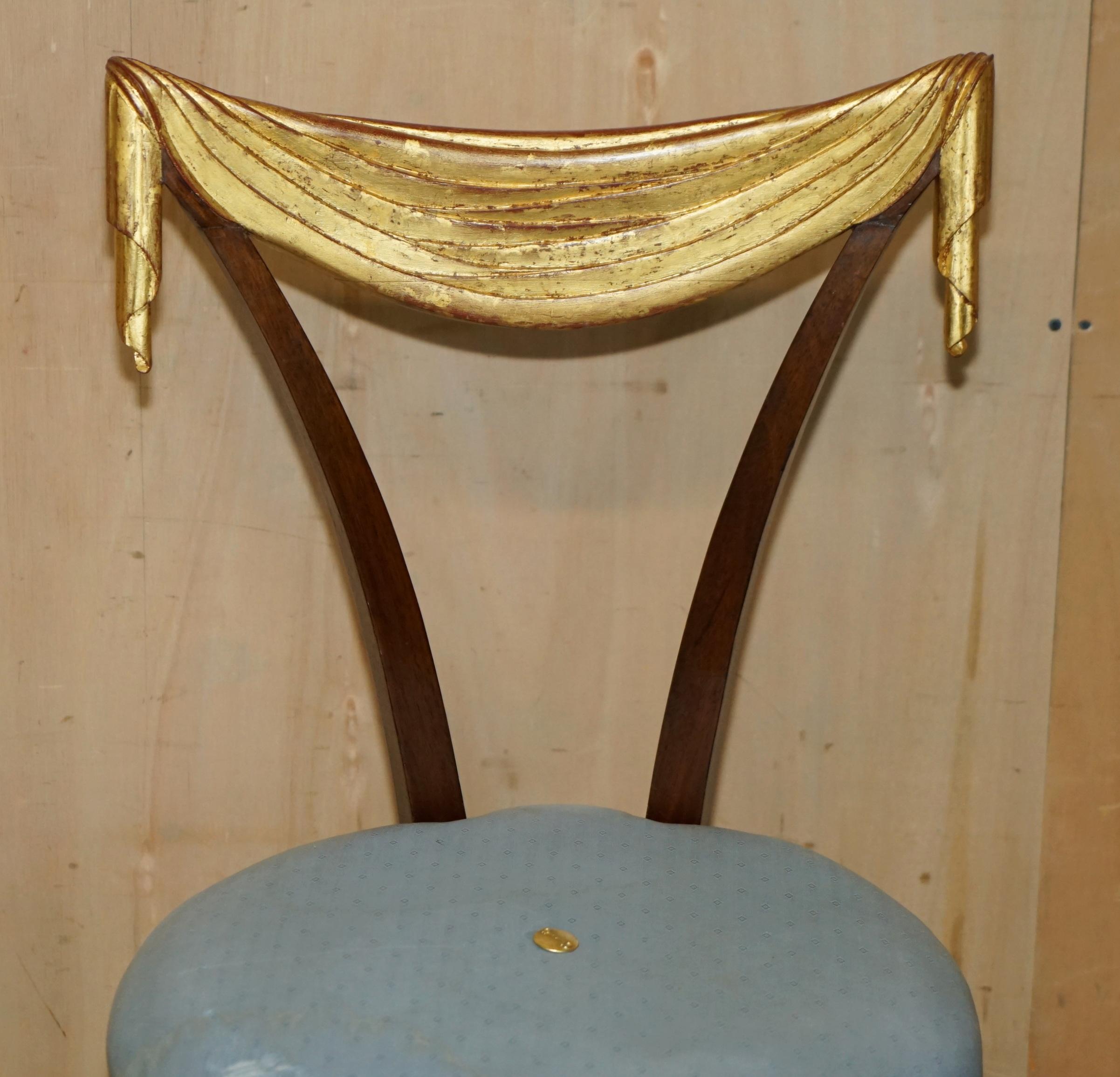Art Deco COLLECTABLE 1940's ORIGINAL UPHOLSTERY DOROTHY DRAPER GROSFELD HOUSE SIDE CHAIR For Sale