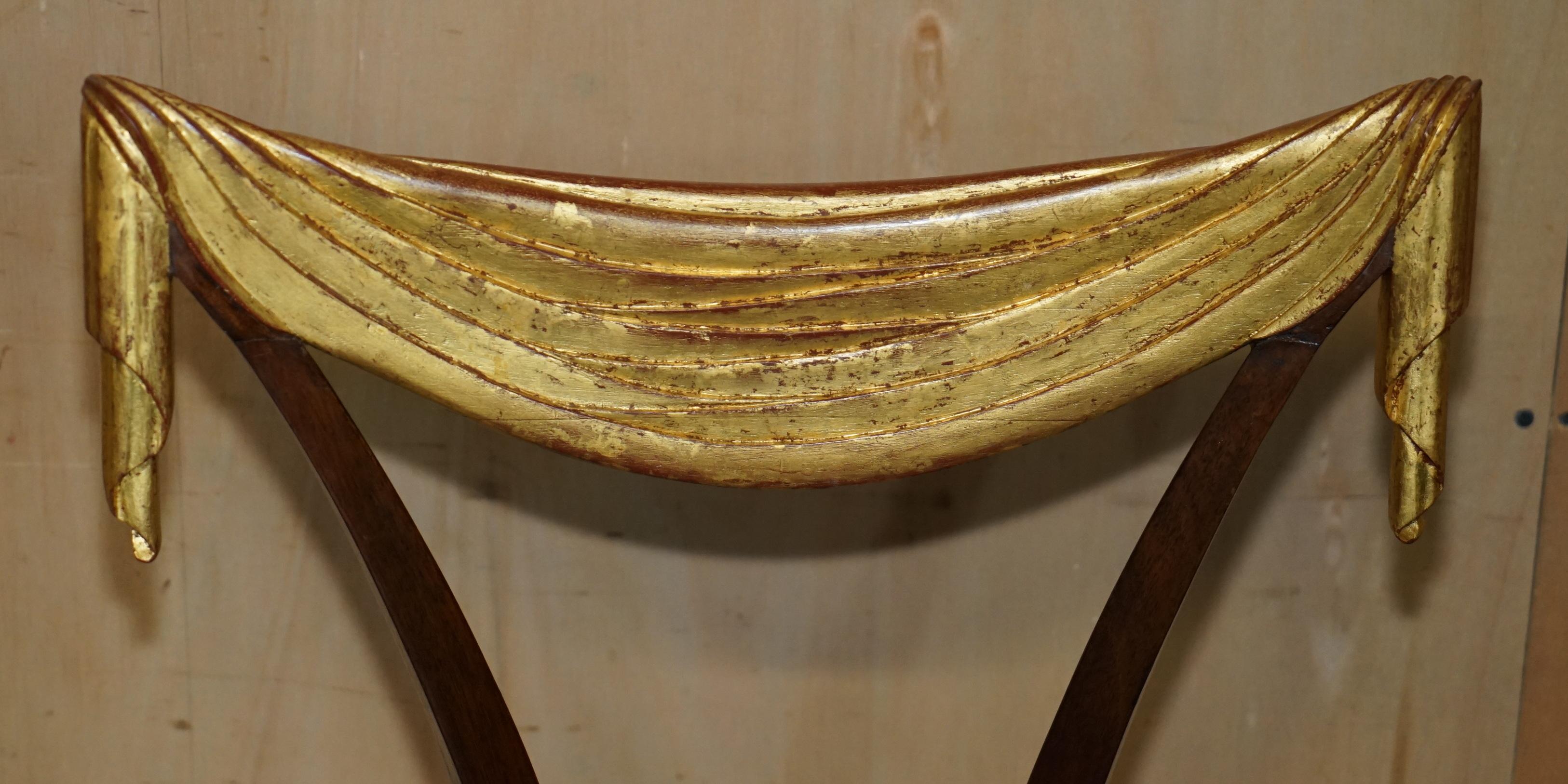 American COLLECTABLE 1940's ORIGINAL UPHOLSTERY DOROTHY DRAPER GROSFELD HOUSE SIDE CHAIR For Sale