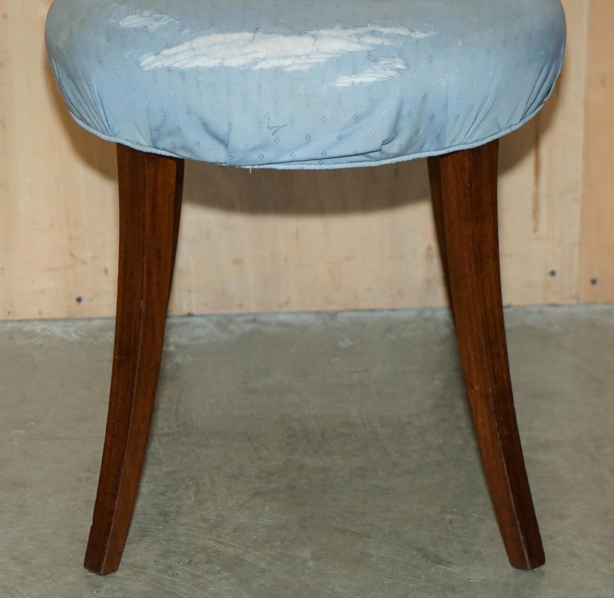 Upholstery COLLECTABLE 1940's ORIGINAL UPHOLSTERY DOROTHY DRAPER GROSFELD HOUSE SIDE CHAIR For Sale