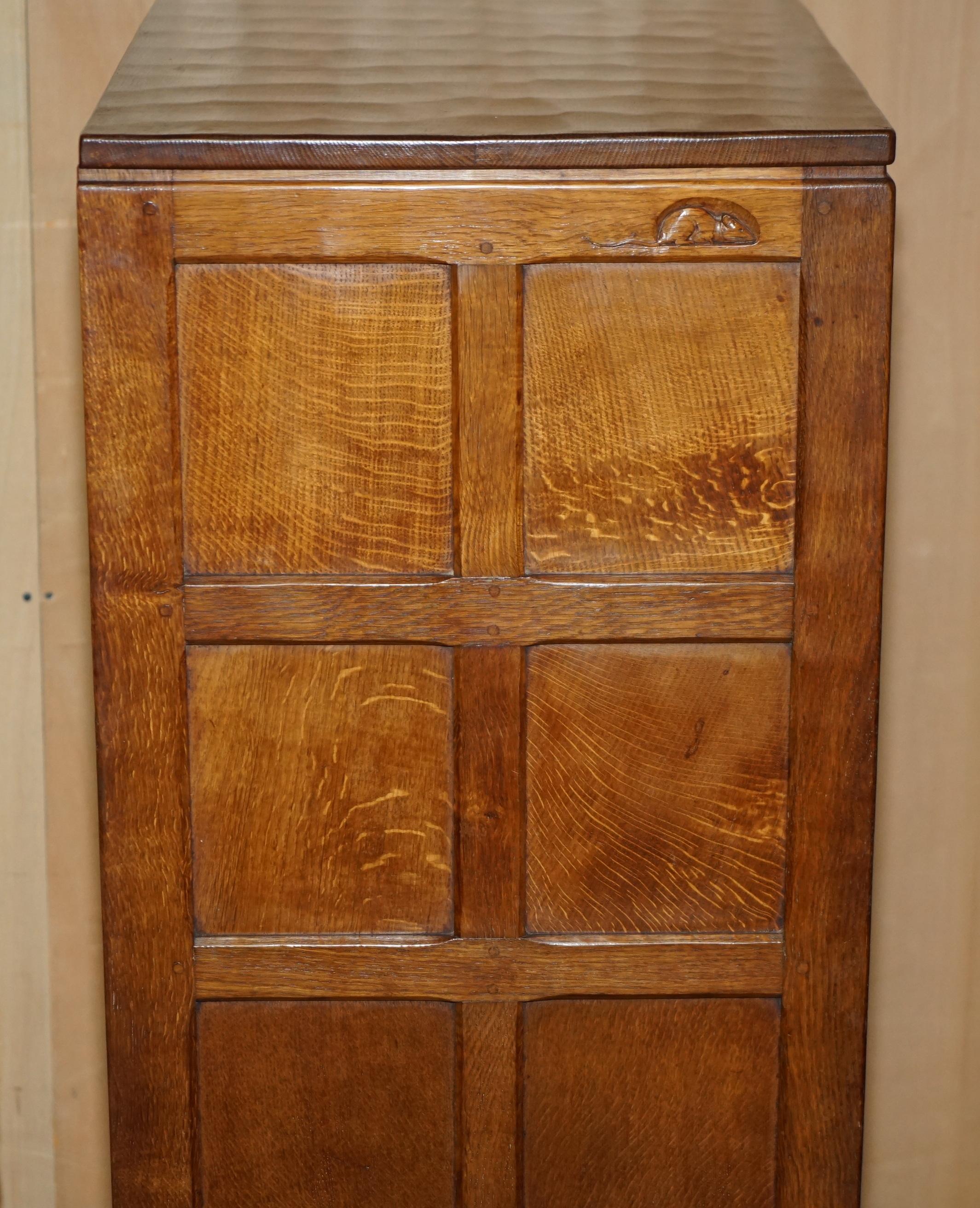 COLLECTABLE 1940's ROBERT MOUSEMAN THOMPSON BUREAU DESK DRAWERS ORIGINAL RECEIPT im Angebot 5