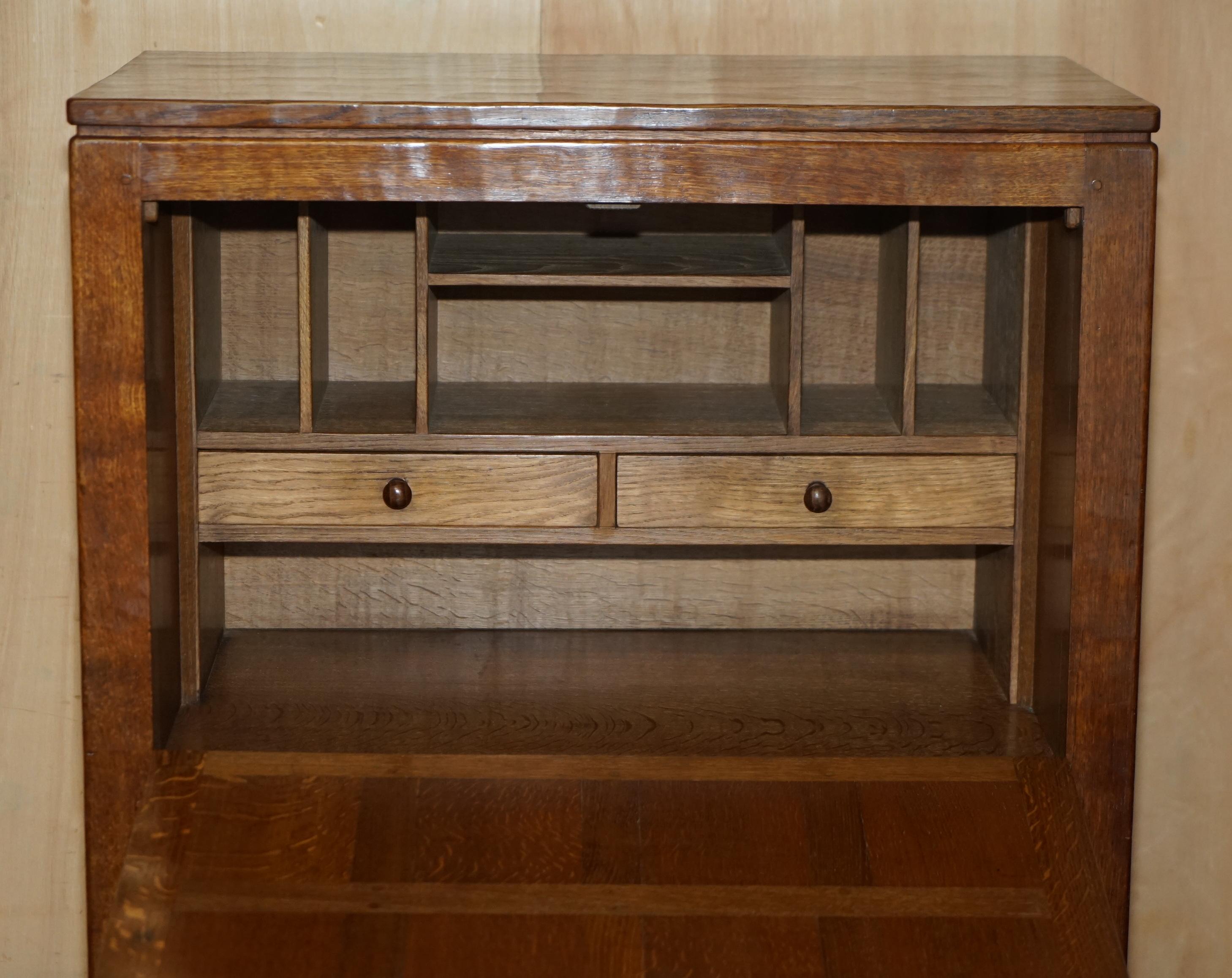 COLLECTABLE 1940's ROBERT MOUSEMAN THOMPSON BUREAU DESK DRAWERS ORIGINAL RECEIPT im Angebot 9