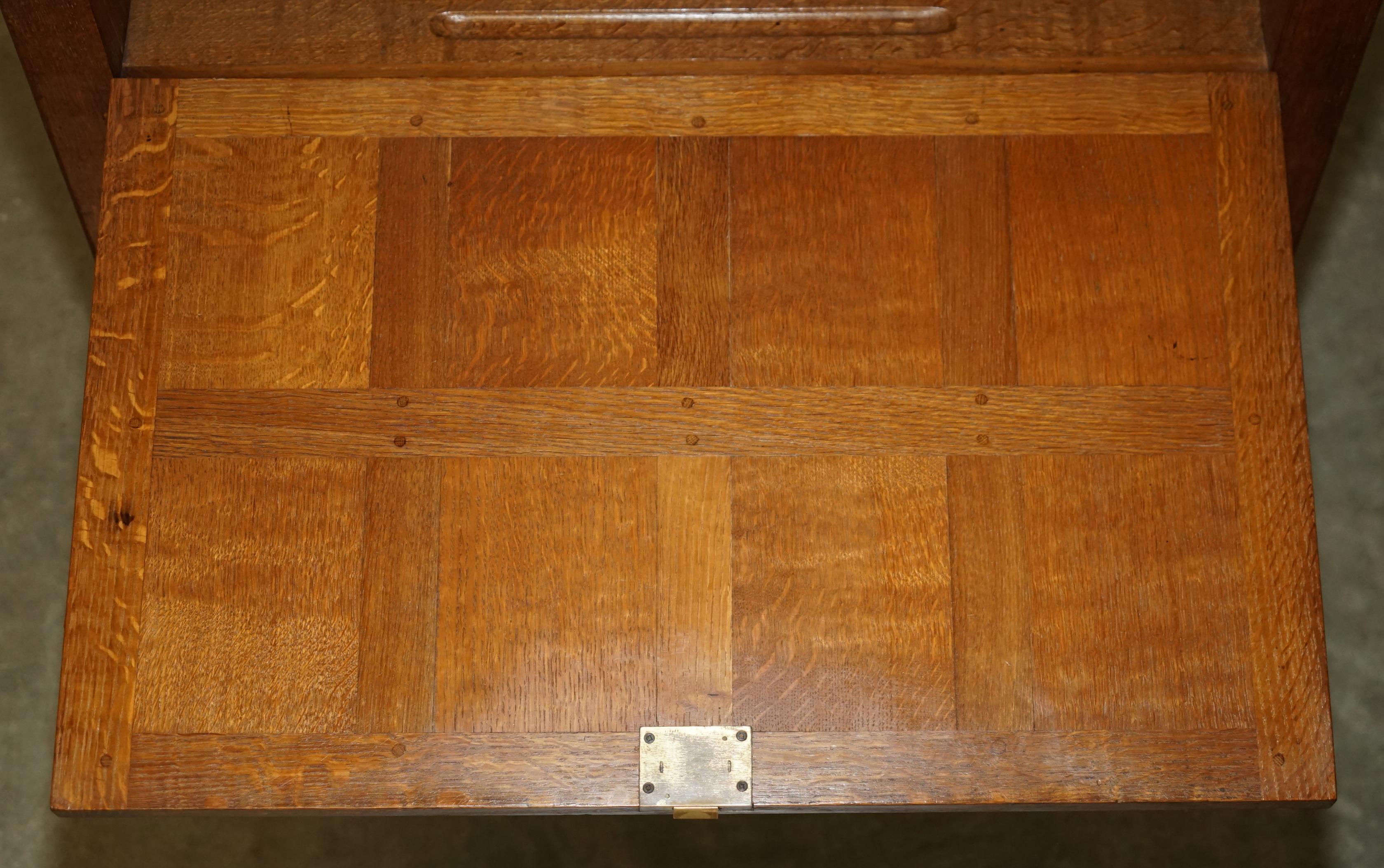 COLLECTABLE 1940's ROBERT MOUSEMAN THOMPSON BUREAU DESK DRAWERS ORIGINAL RECEIPT im Angebot 10