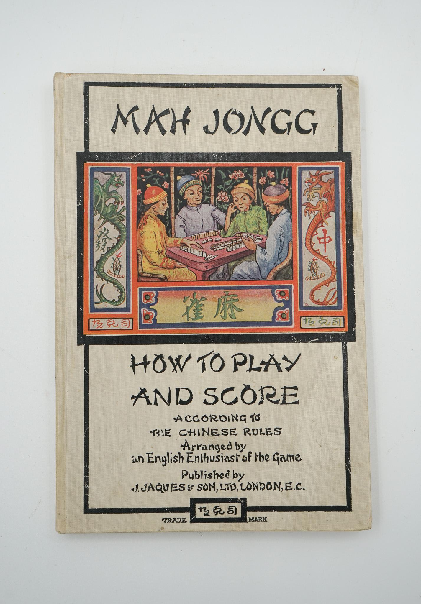 JAQUES OF LONDON MAHJONG set 144 TiLES COLLECTIONNABLE ANTIQUE CIRCA 1924 6
