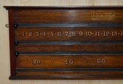 COLLECTABLE EST 1848 T&J ORME MANCHESTER ANTiQUE VICTORIAN SNOOKER SCOREBOARD