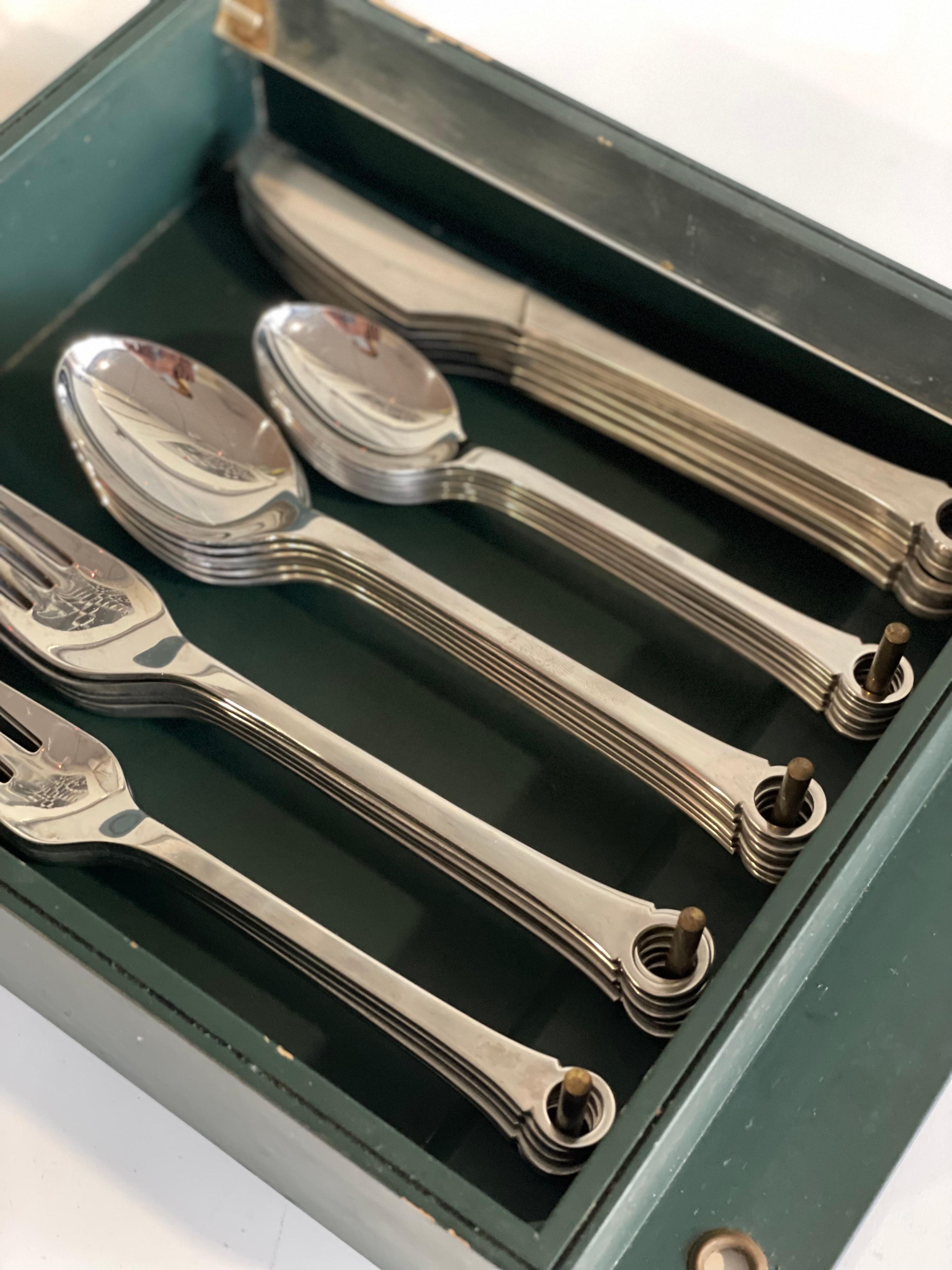 20th Century Collectible Henning Seidelin for Frigast Pantry 30-Piece Flatware Set  For Sale