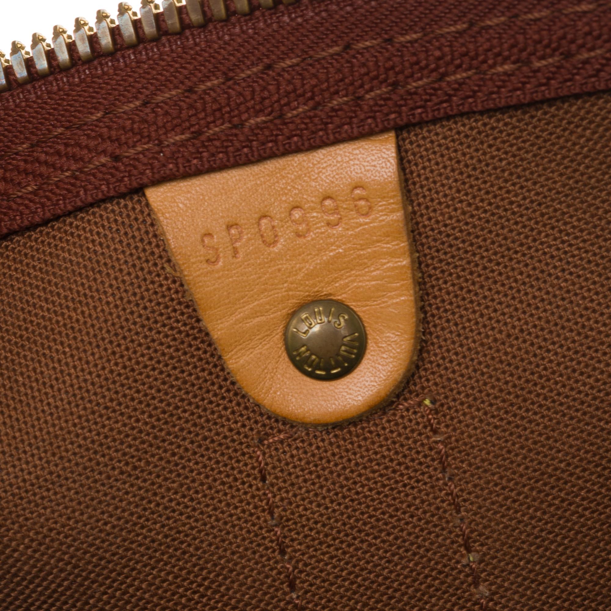 Brown Collectable Louis Vuitton 45 travel bag for LV's Centenary in brown canvas