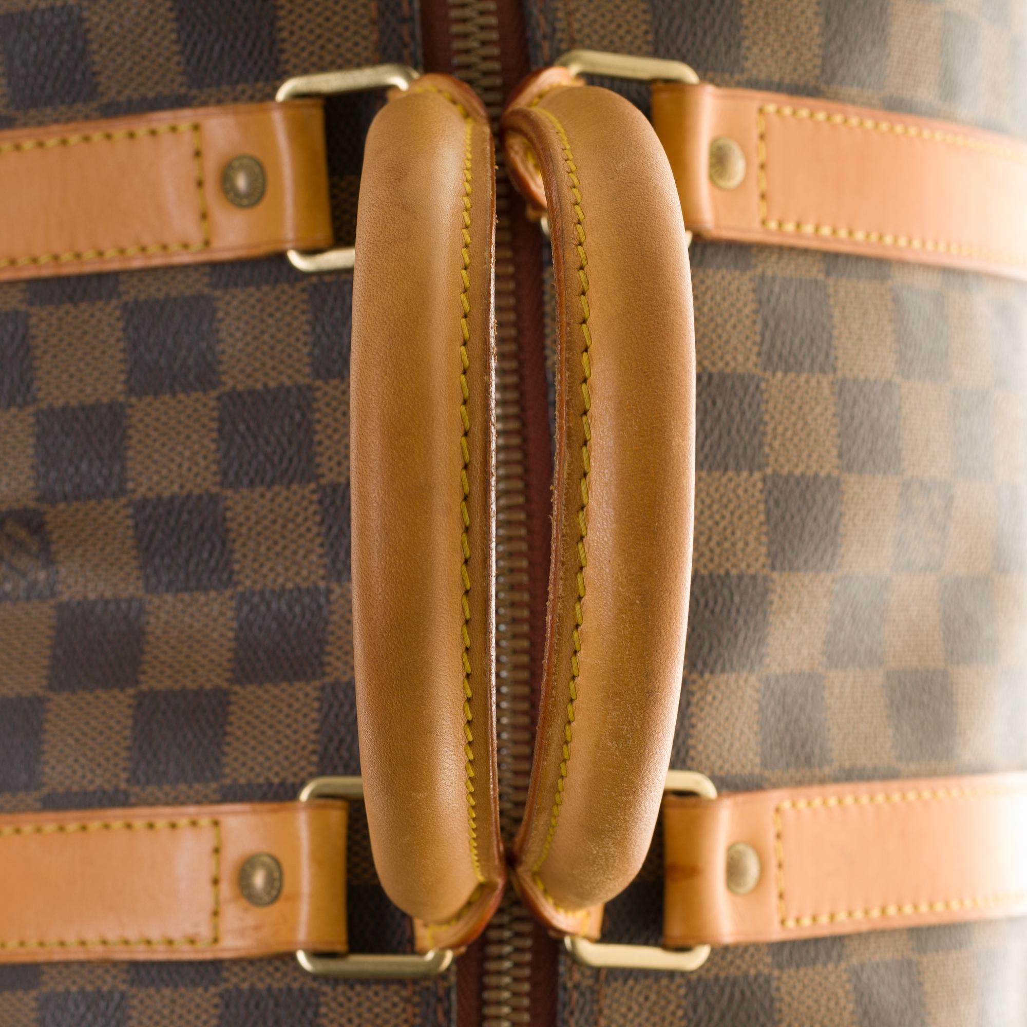 Women's or Men's Collectable Louis Vuitton 45 travel bag for LV's Centenary in brown canvas