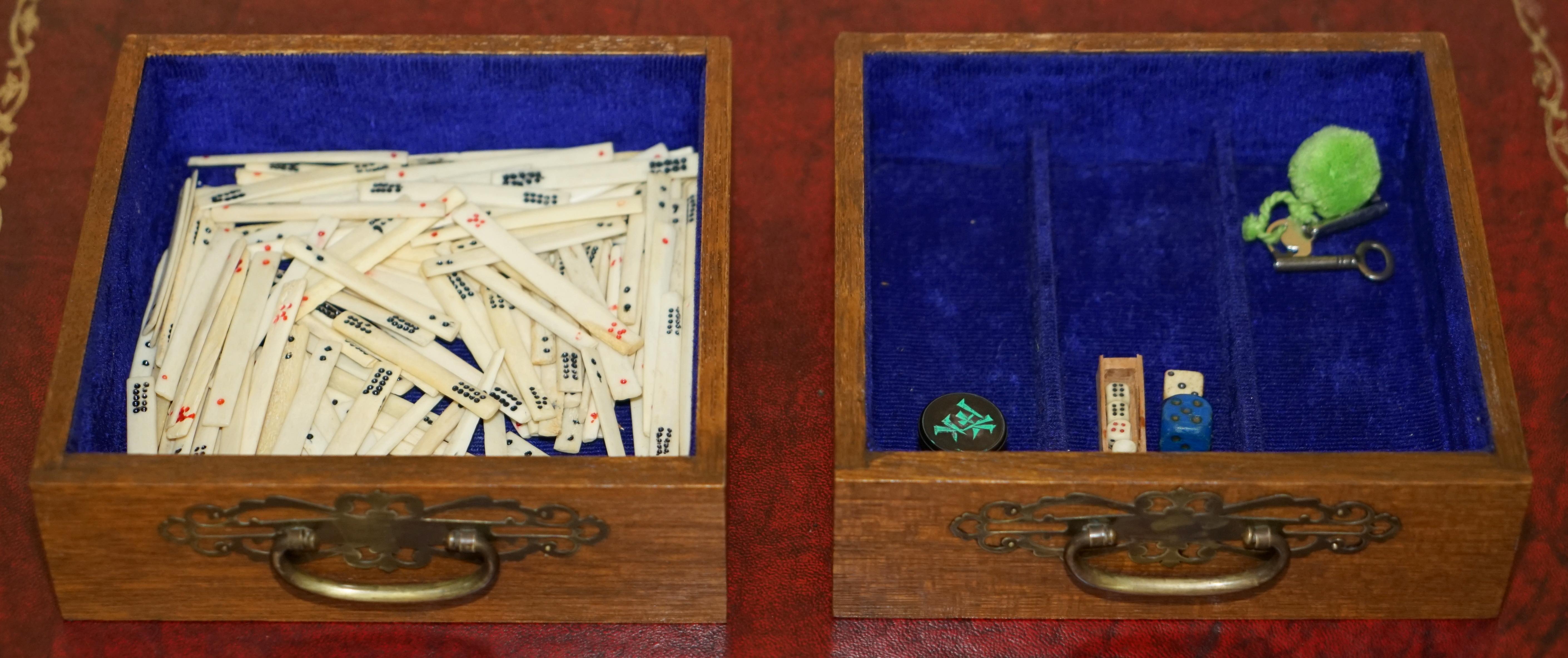 COLLECTABLE ORIGINAL ANTiQUE CHINESE CIRCA 1880 MAHJONG SET INCLUDING COUNTERS 11