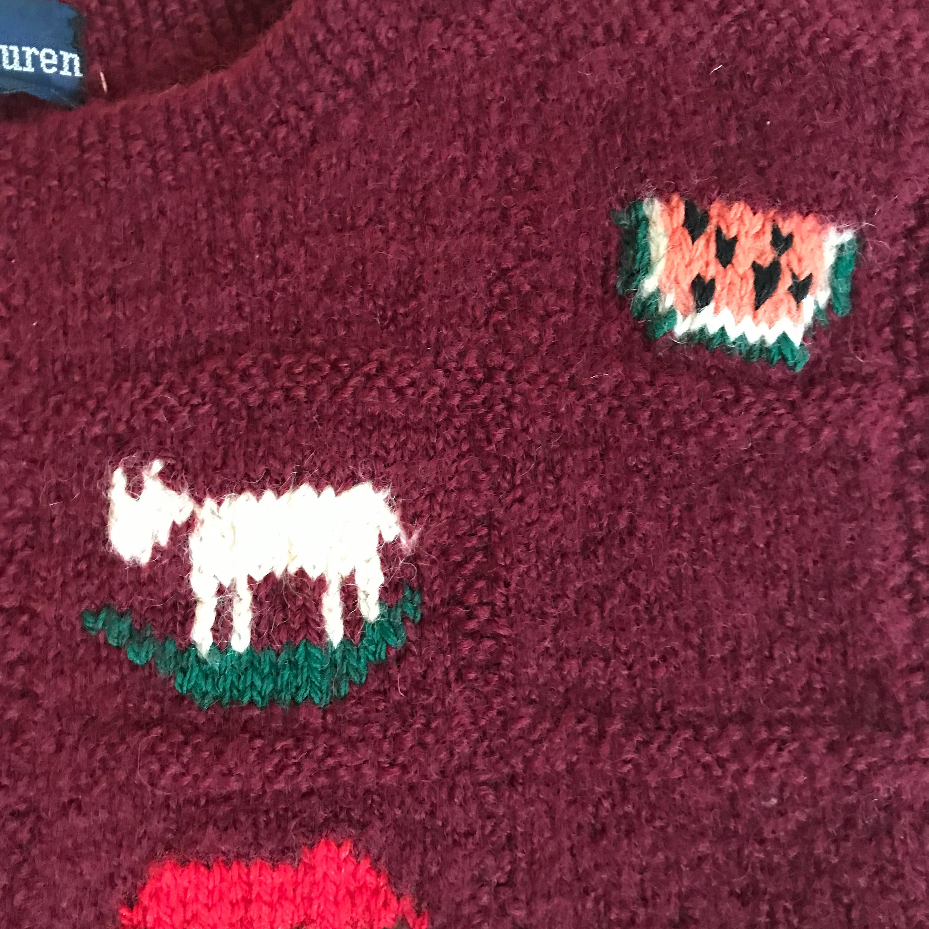 ralph lauren sampler sweater