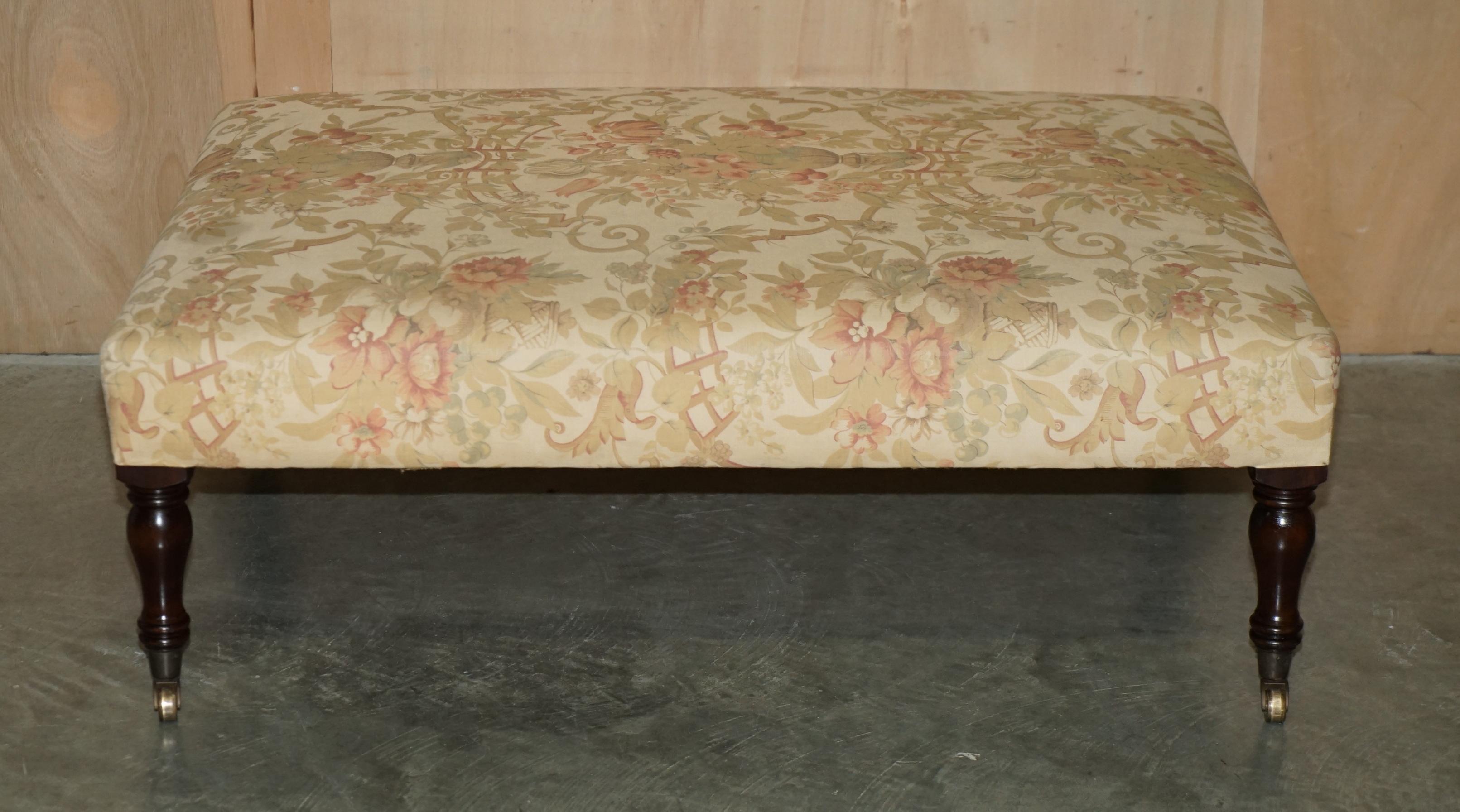 Royal House Antiques

Royal House Antiques is delighted to offer for sale this exquisite and highly collectable Vintage George Smith floral upholstered extra large footstool 

Please note the delivery fee listing is just a guide and covers London