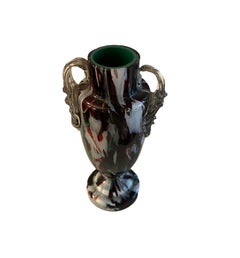 Collectable Vintage Carlo Scarpa Murano Murrine Millefiori, Glass Vase Amphora