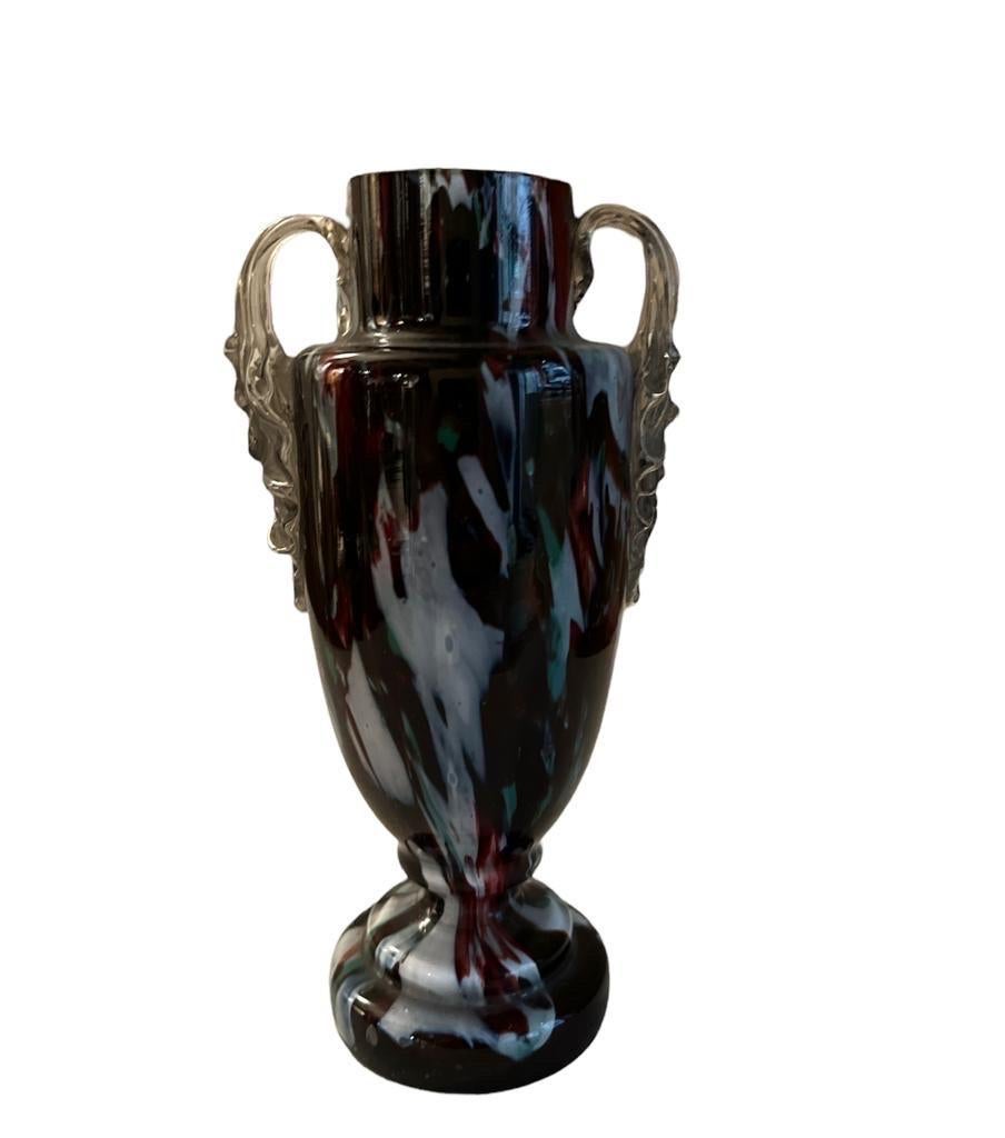 Carlo Scarpa Murano Murrine Millefiori, vase en verre Amphore de collection Bon état - En vente à Paris, France