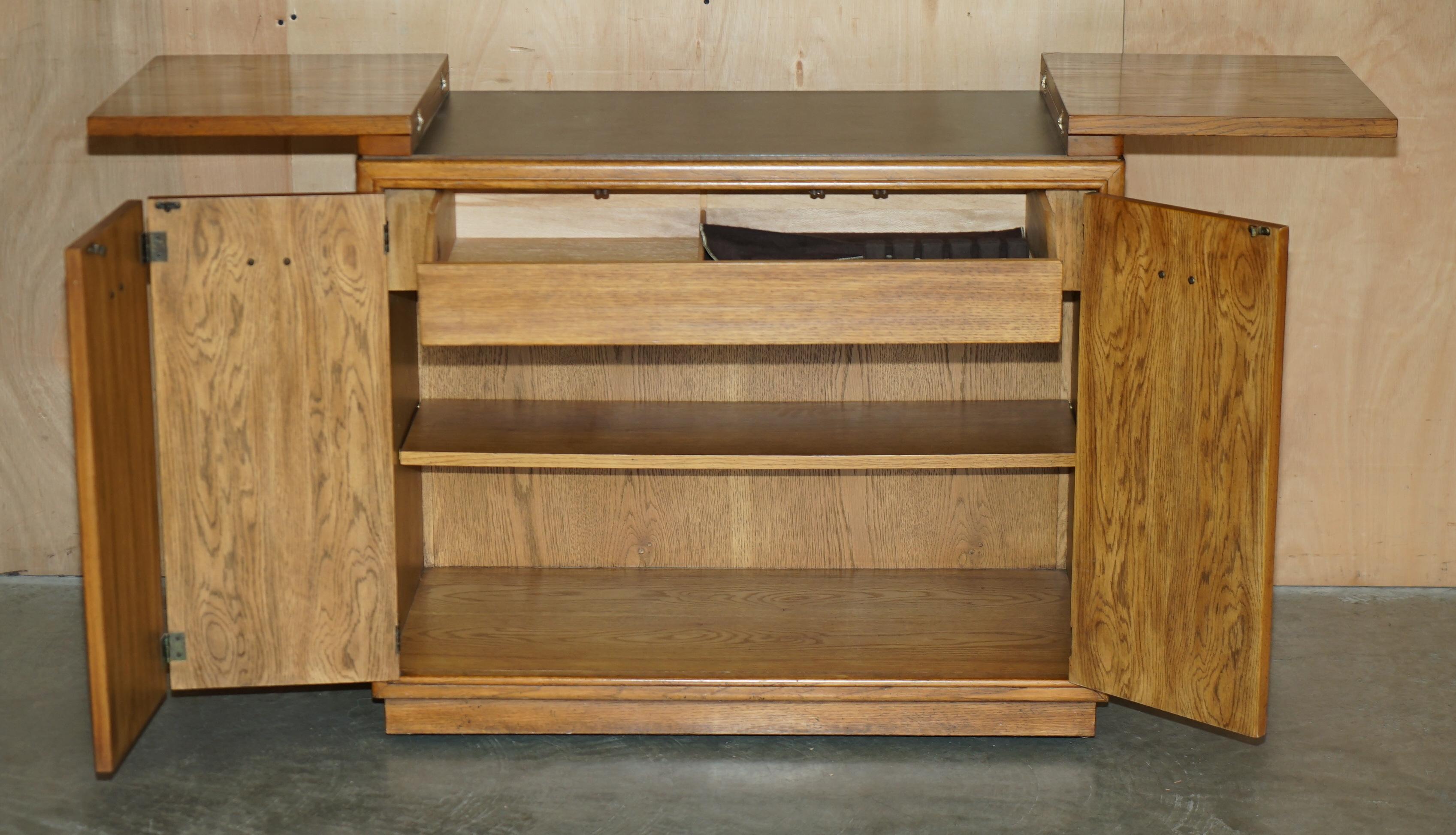 COLLECTABLE ViNTAGE MID CENTURY MODERN DREXEL HERITAGE EXTENDING BAR TROLLY For Sale 3