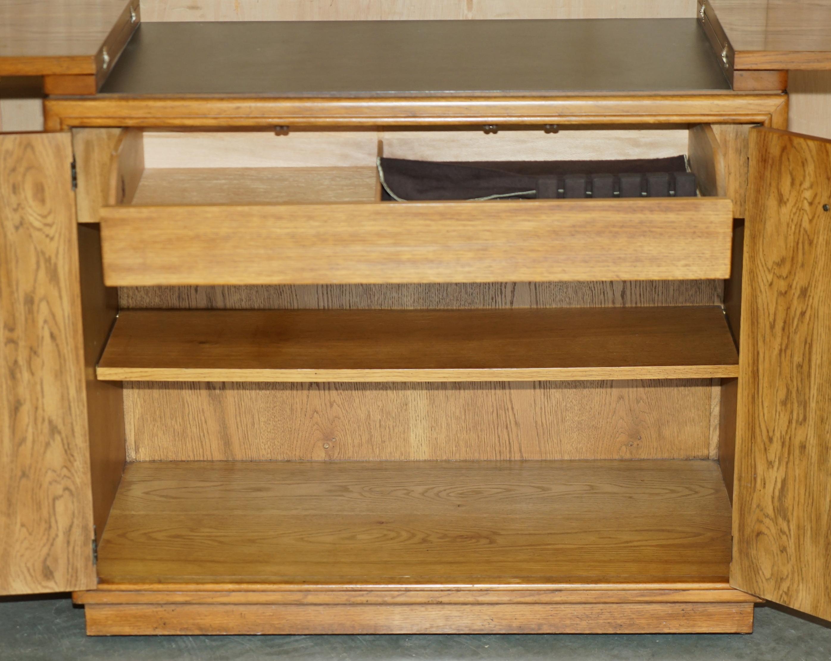 COLLECTABLE ViNTAGE MID CENTURY MODERN DREXEL HERITAGE EXTENDING BAR TROLLY For Sale 4