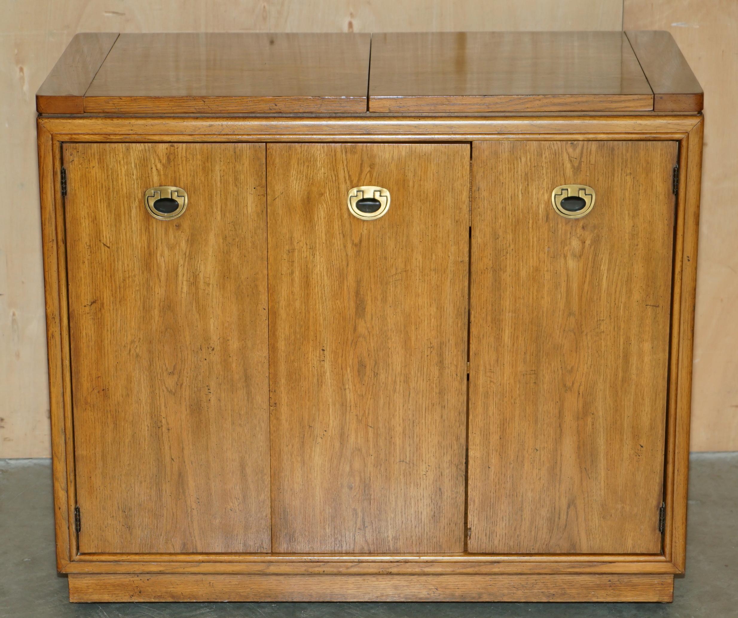 Mid-Century Modern COLLECTABLE ViNTAGE MID CENTURY MODERN DREXEL HERITAGE EXTENDING BAR TROLLY For Sale