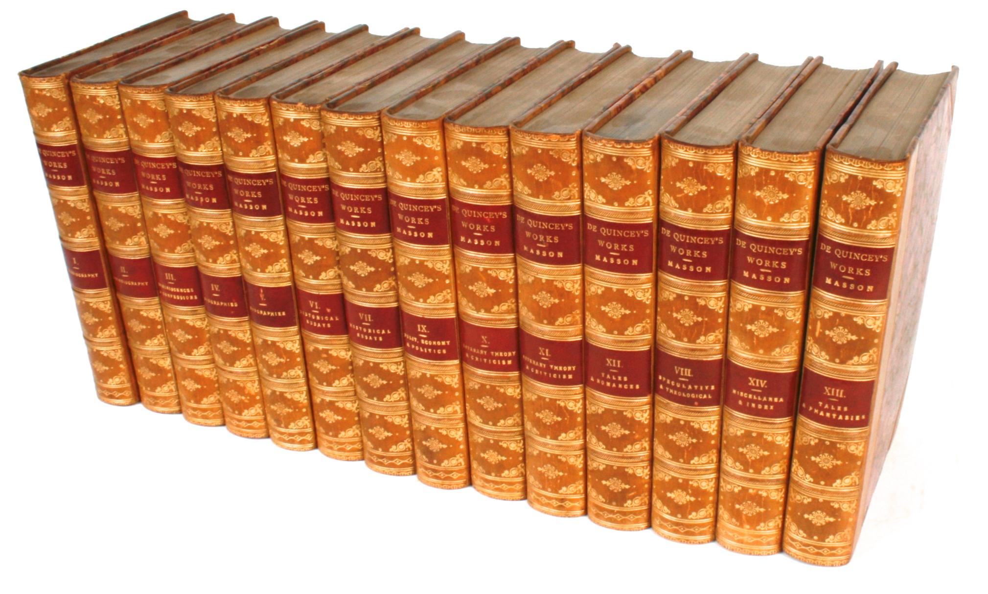 Paper Collected Writings of Thomas De Quincey in 14 Volumes, 1896