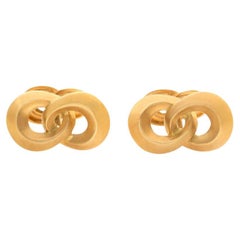 Collectible, Angela Cummings 1988, Double Knots 18k Yellow Gold Cufflinks