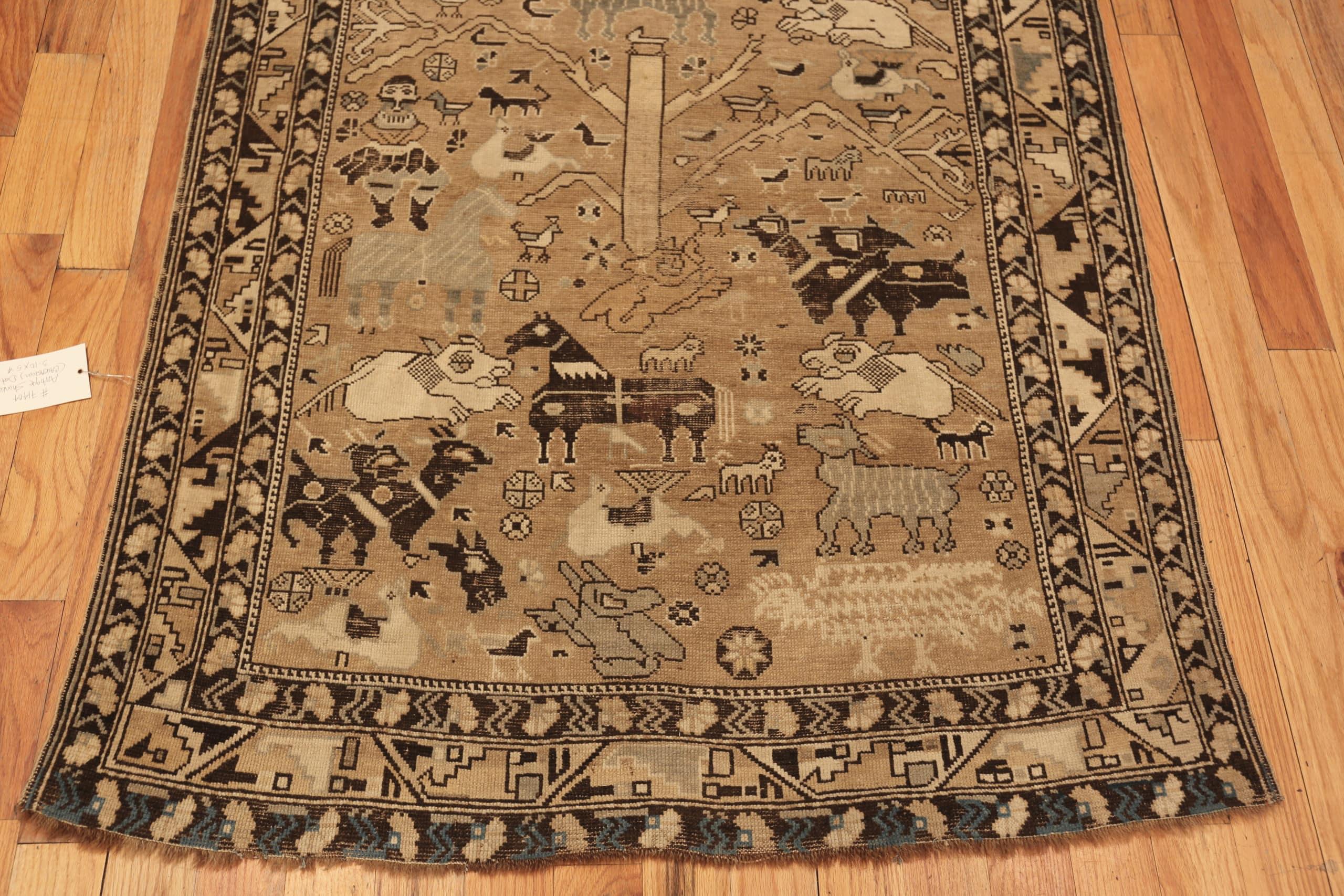 Hand-Knotted Collectible Antique Caucasian Shirvan Rug Dated 1214 (1800) 3'10