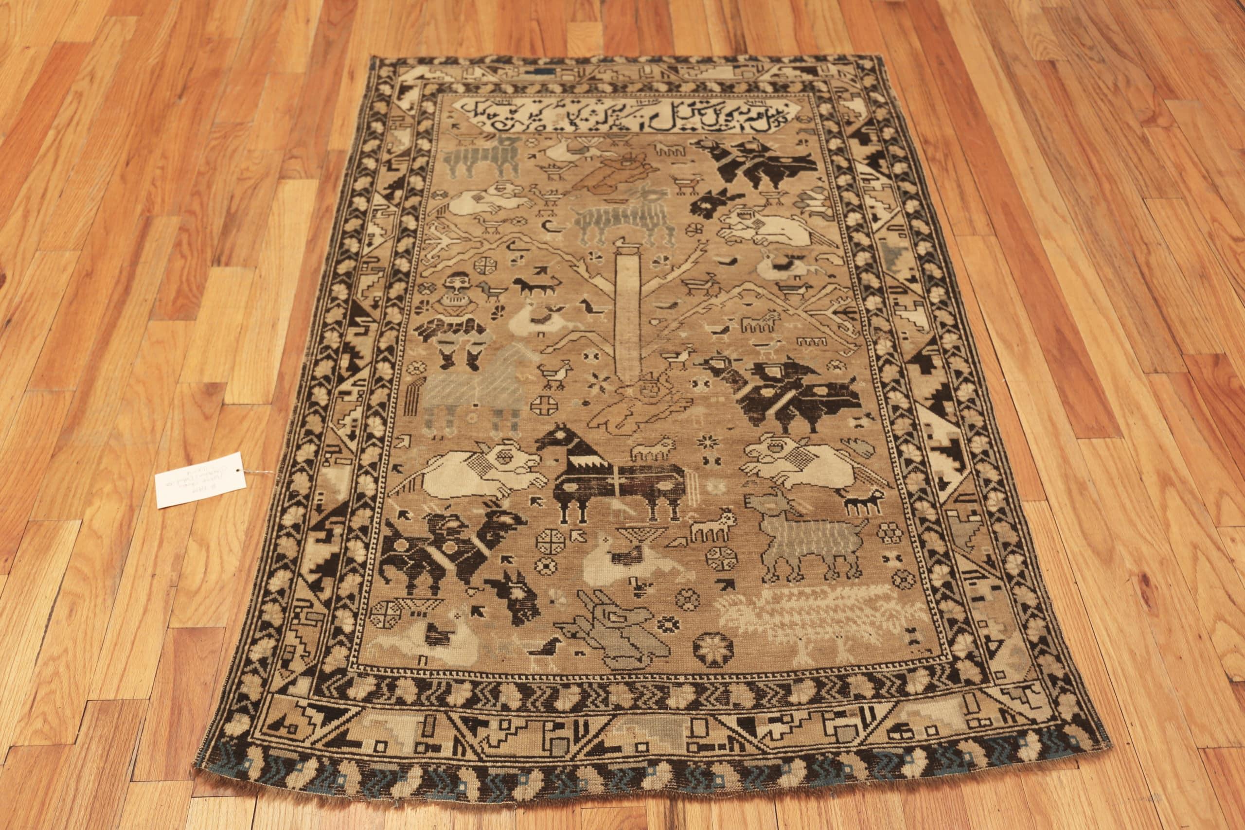 Collectible Antique Caucasian Shirvan Rug Dated 1214 (1800) 3'10