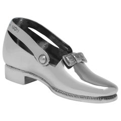 Antikes viktorianisches Sammlerstück aus Sterlingsilber, Modell eines Schuhs, London 1898