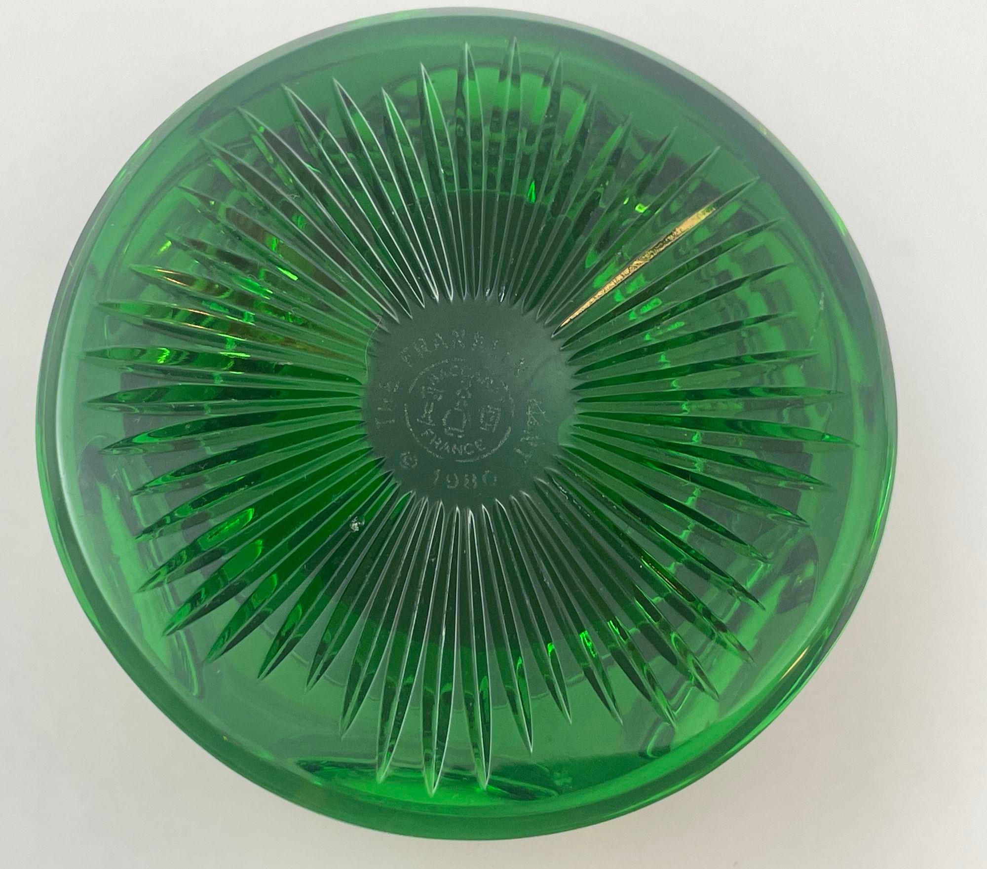 Set di 5 fermacarte da collezione Baccarat in cristallo con cammeo Franklin Mint in vendita 4