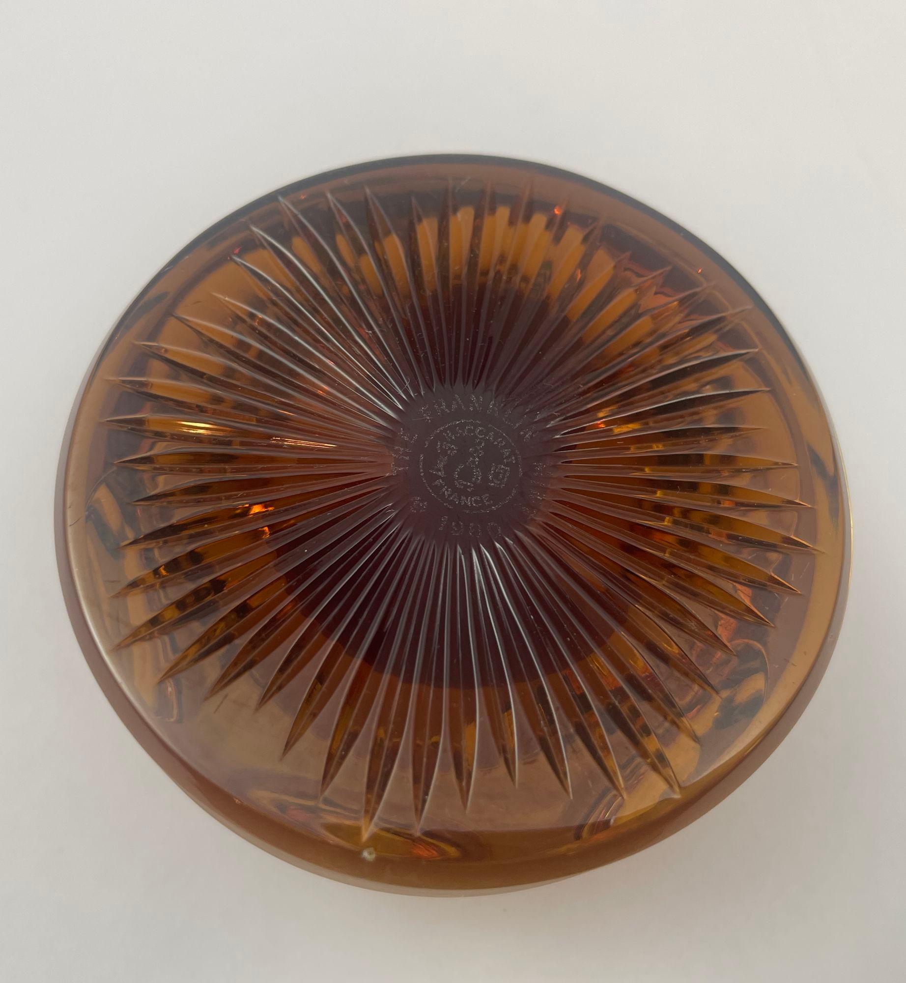XX secolo Set di 5 fermacarte da collezione Baccarat in cristallo con cammeo Franklin Mint in vendita