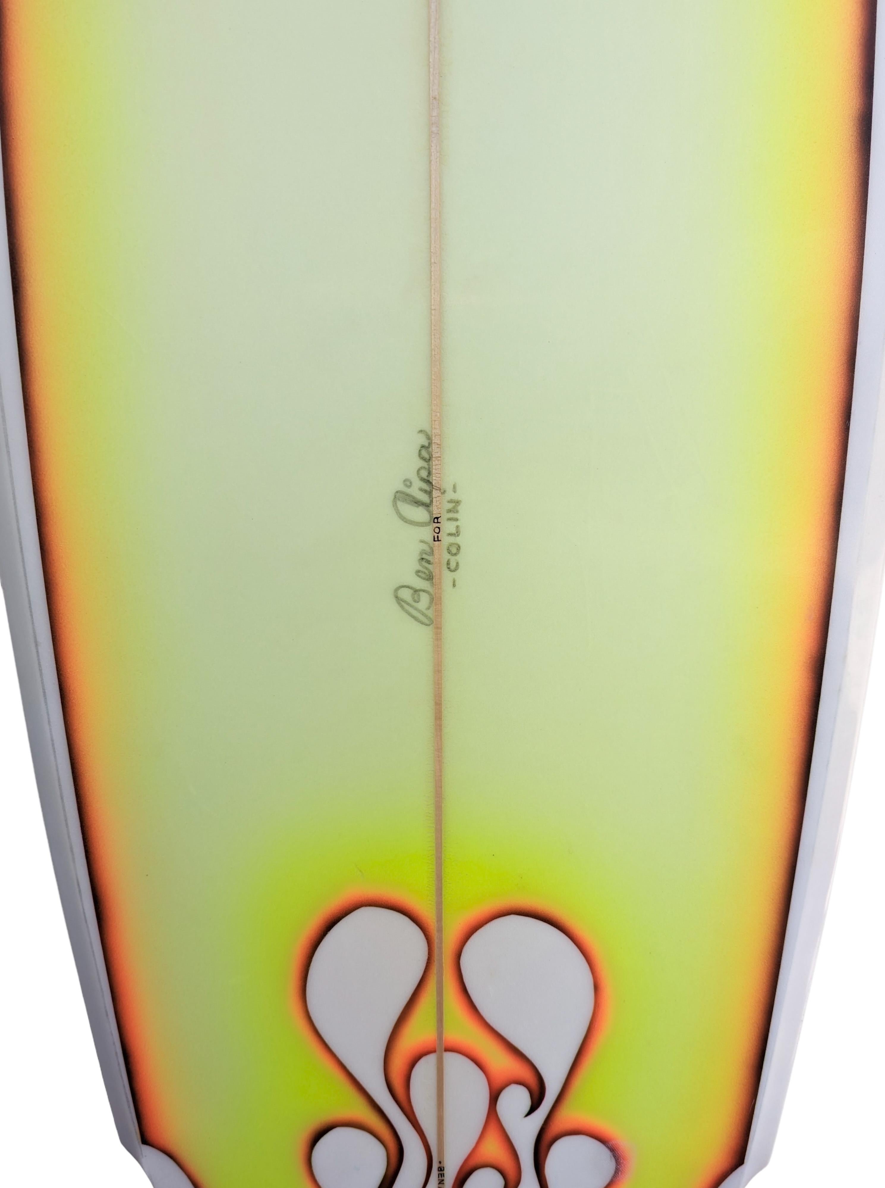 Fiberglass Collectible Ben Aipa Shaped Sting Surfboard