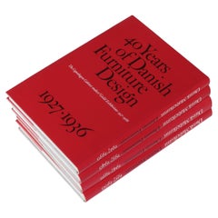 Collectible Books "40 Years of Danish Furniture Design", First Edition, 4 volume