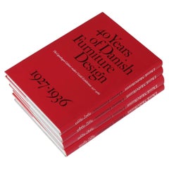 Collectible Books "40 Years of Danish Furniture Design", First Edition, 4 volume