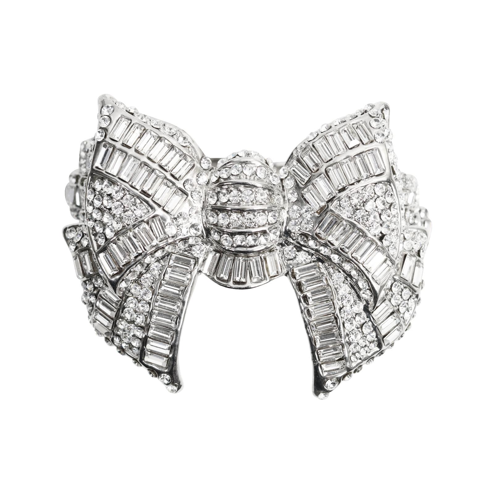 Collectible Butler and Wilson Crystal Bow Bracelet, circa 2000s 2