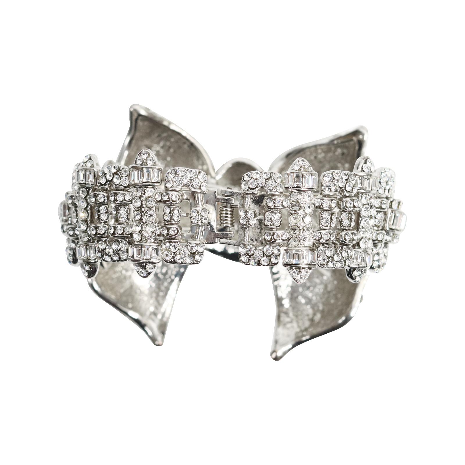 Collectible Butler and Wilson Crystal Bow Bracelet, circa 2000s 3