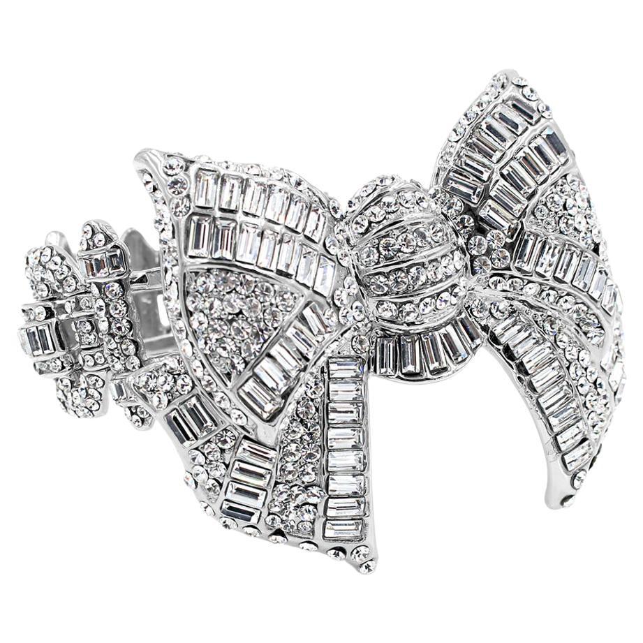 Collectible Butler and Wilson Crystal Bow Bracelet, circa 2000s