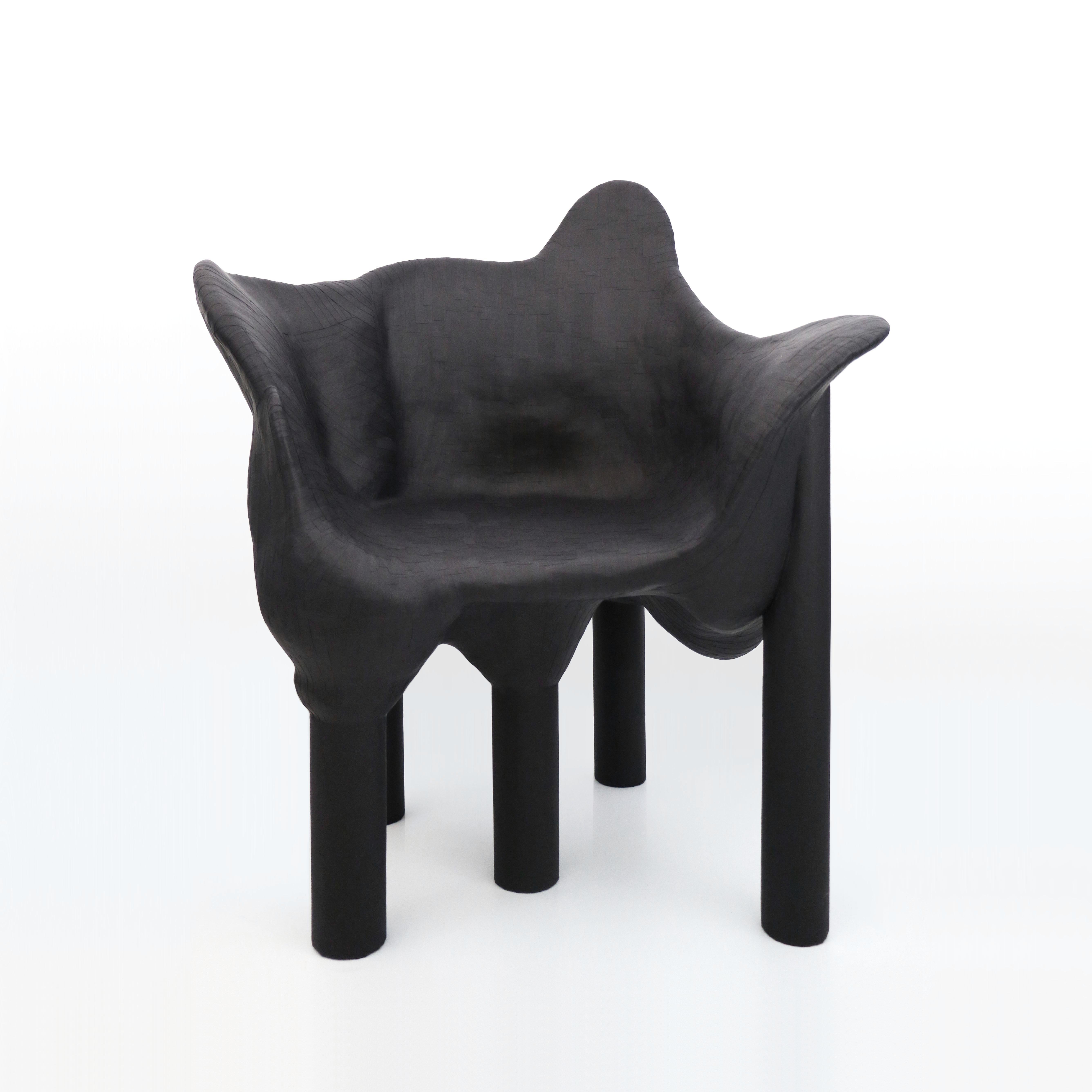 Collectible Design Seating Black Mirror Chair III by Vadim Kibardin In New Condition For Sale In Amsterdam, NL