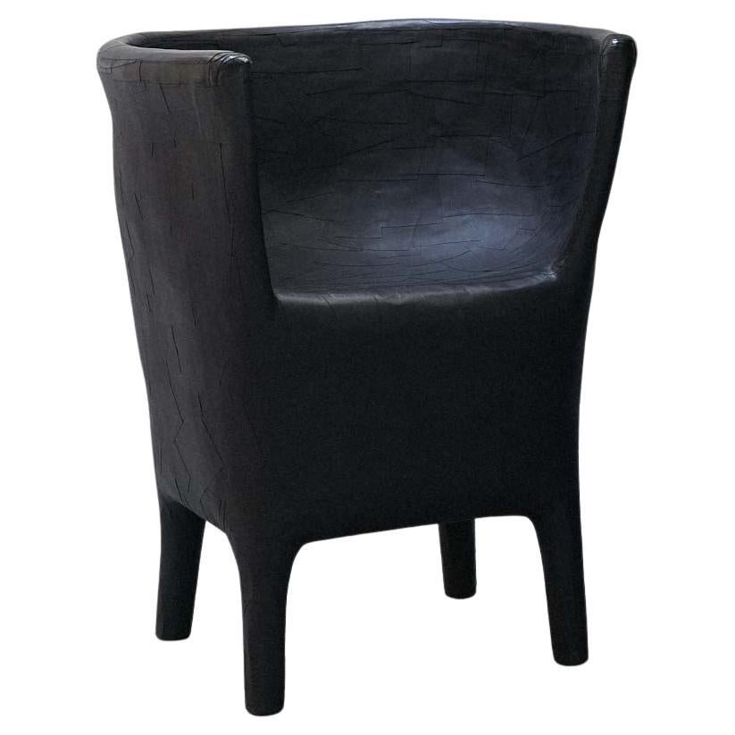 Collectible Design Black Paper Bureau Chair Black Pearl by Vadim Kibardin For Sale