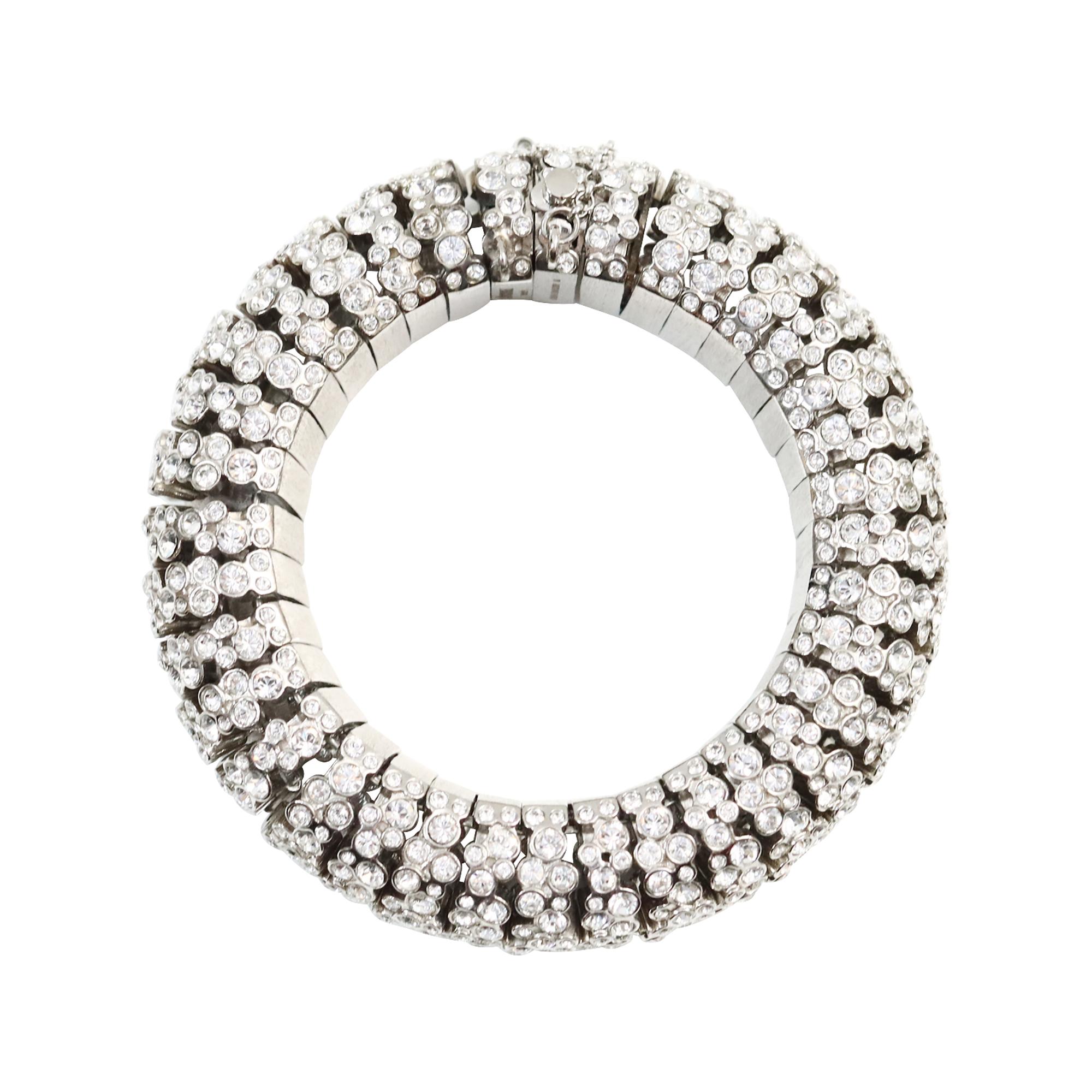 Moderne Celine Bracelet de collection en forme de dôme en diamants, c. 2000 en vente