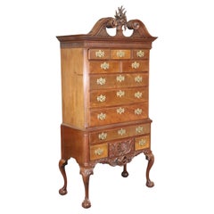 Collectible Century Furniture Carved Mahogany Smithsonian Collection Highboy 
