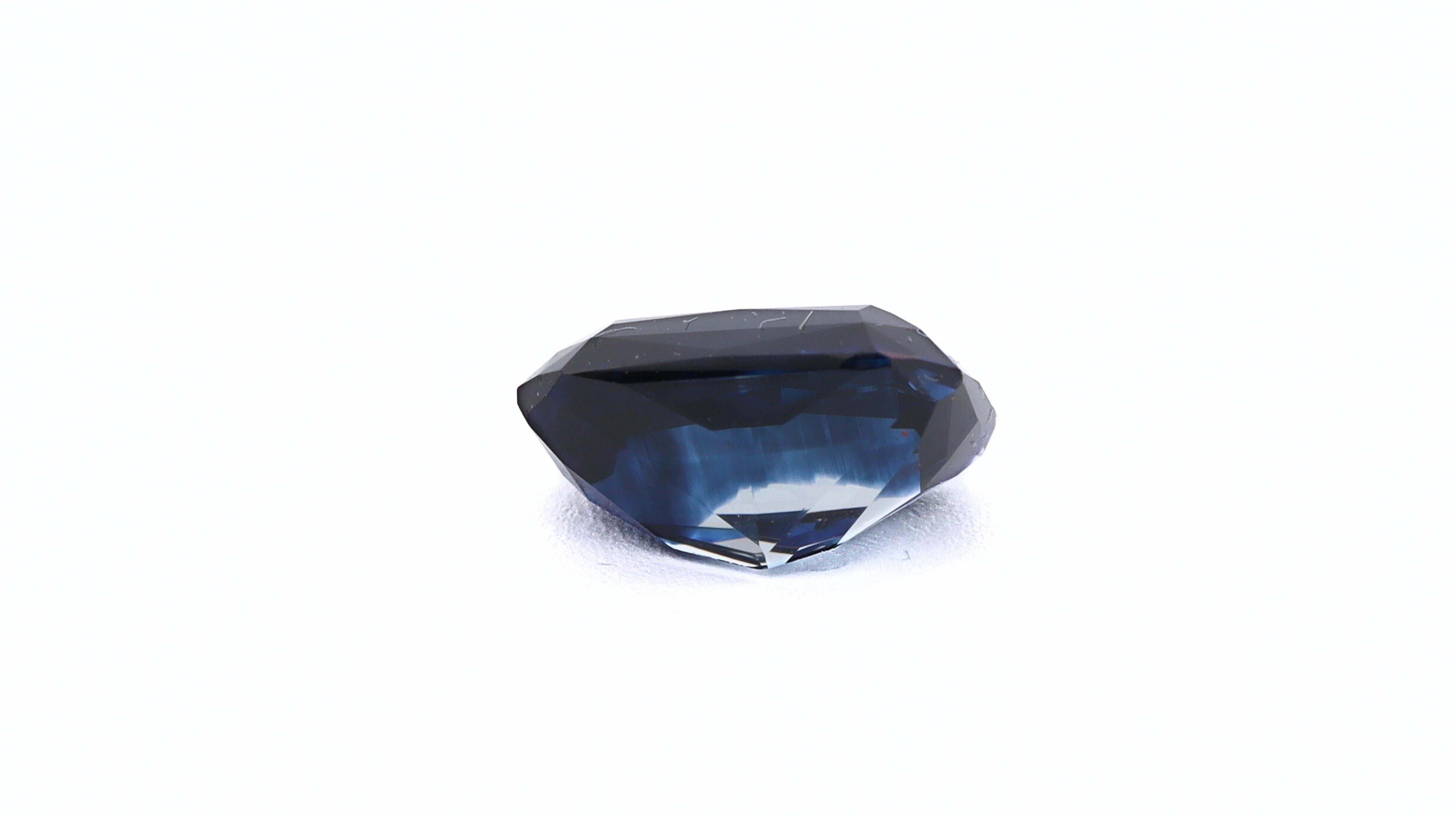 Octagon Cut Collectible Certified Colorless / Blue Sapphire  For Sale