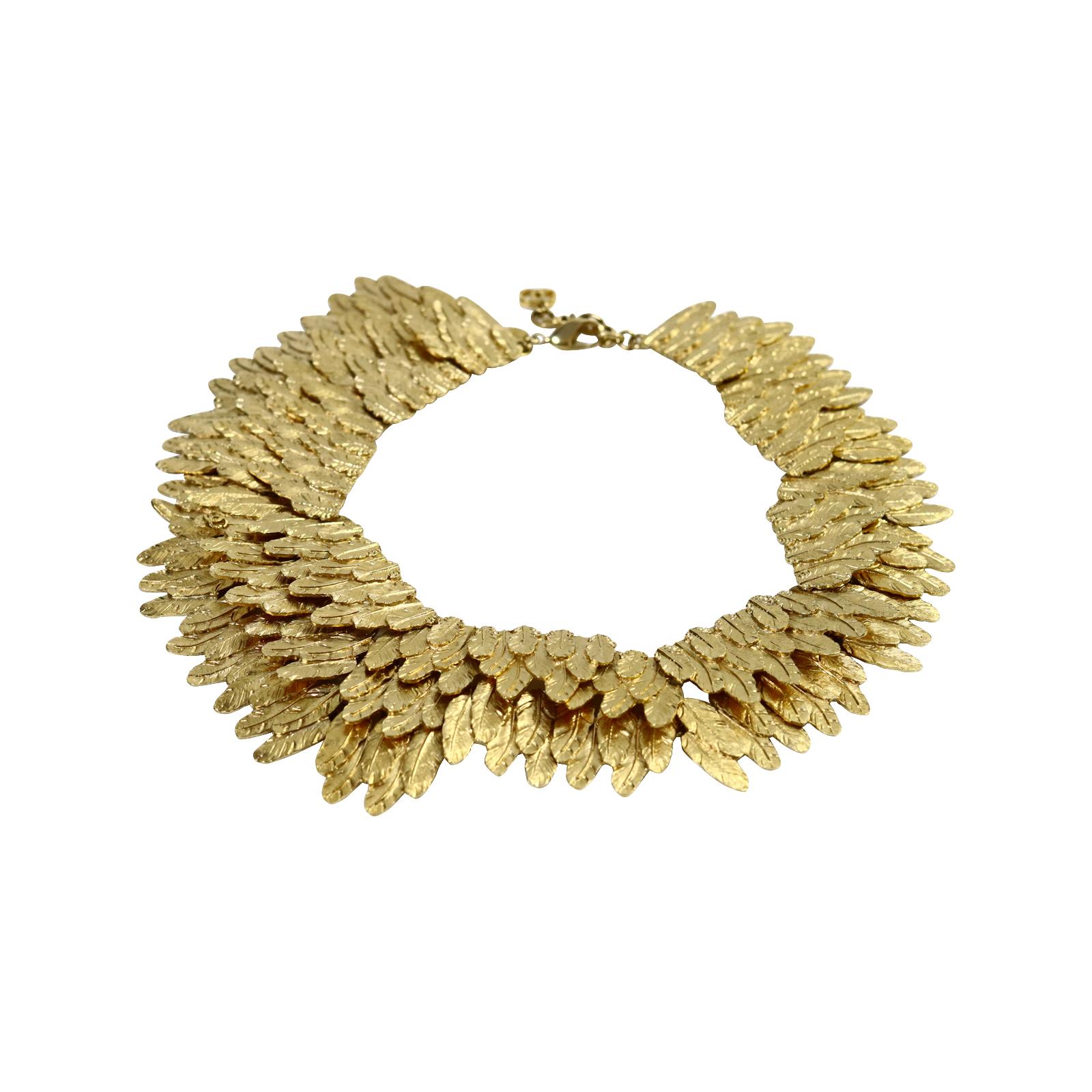 Collectible Chanel Gold Collar Necklace Circa 2008 For Sale 4