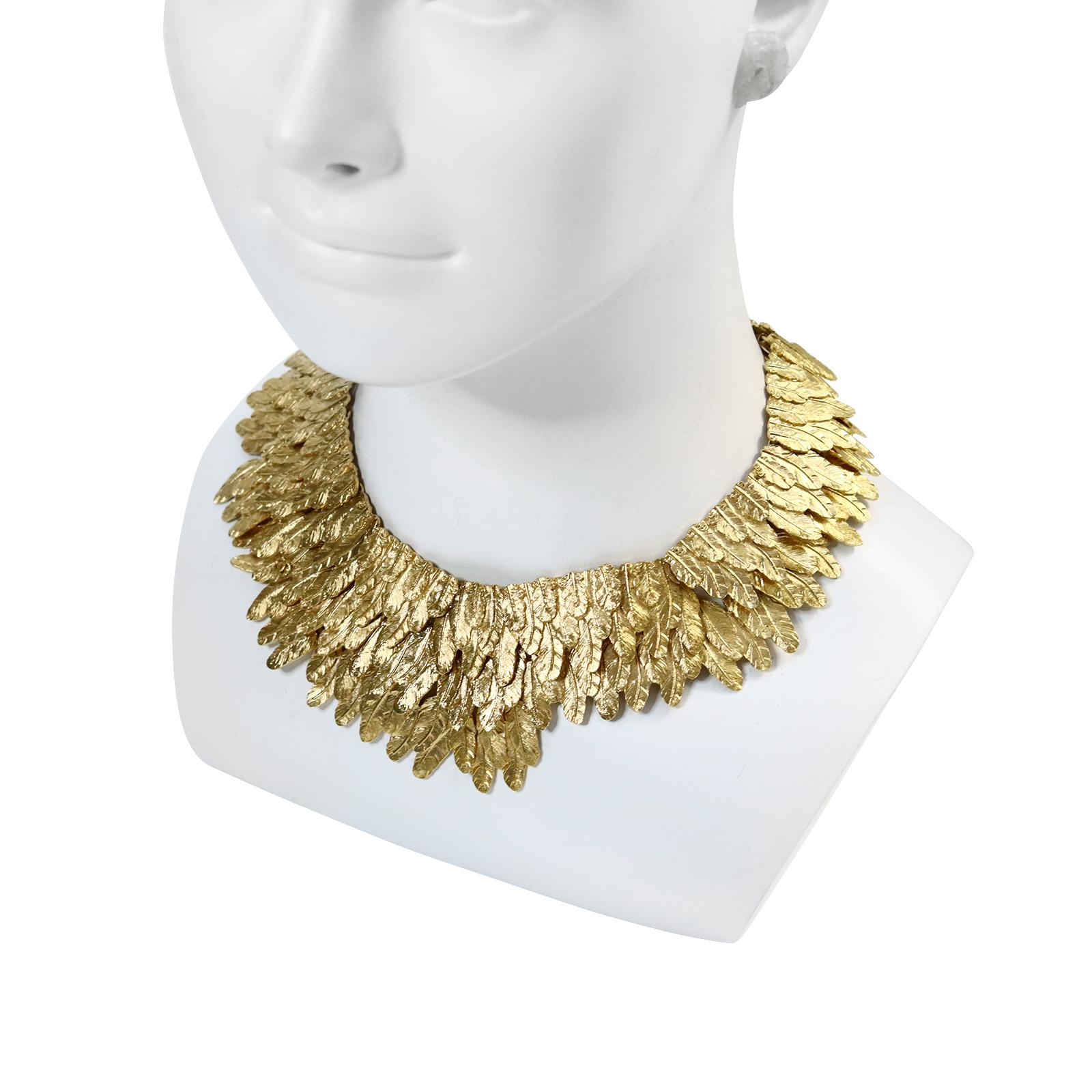 Women's or Men's Collectible Chanel Gold Choker Necklace Circa 2008 For Sale