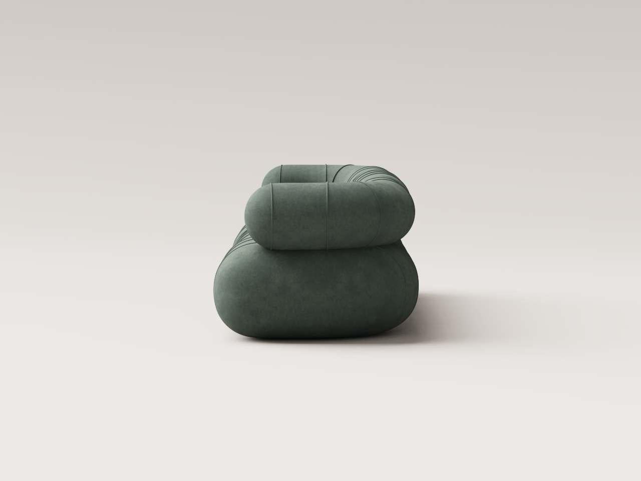 Messicano Collezioneal Contemporary modulare a tre posti - Velluto Balm in vendita