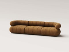 Collectible Contemporary Modular Three Seat - Bronze Velvet